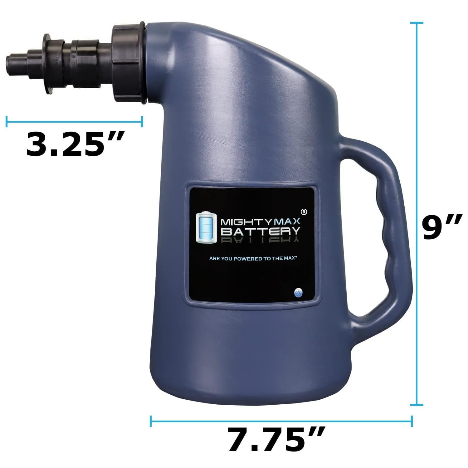 Mighty Max Battery Marine Boat Battery Filler Jug - Premium Water Filling Container for Deep Cycle Batteries - Perfect for Boats, RVs, and Marine Applications