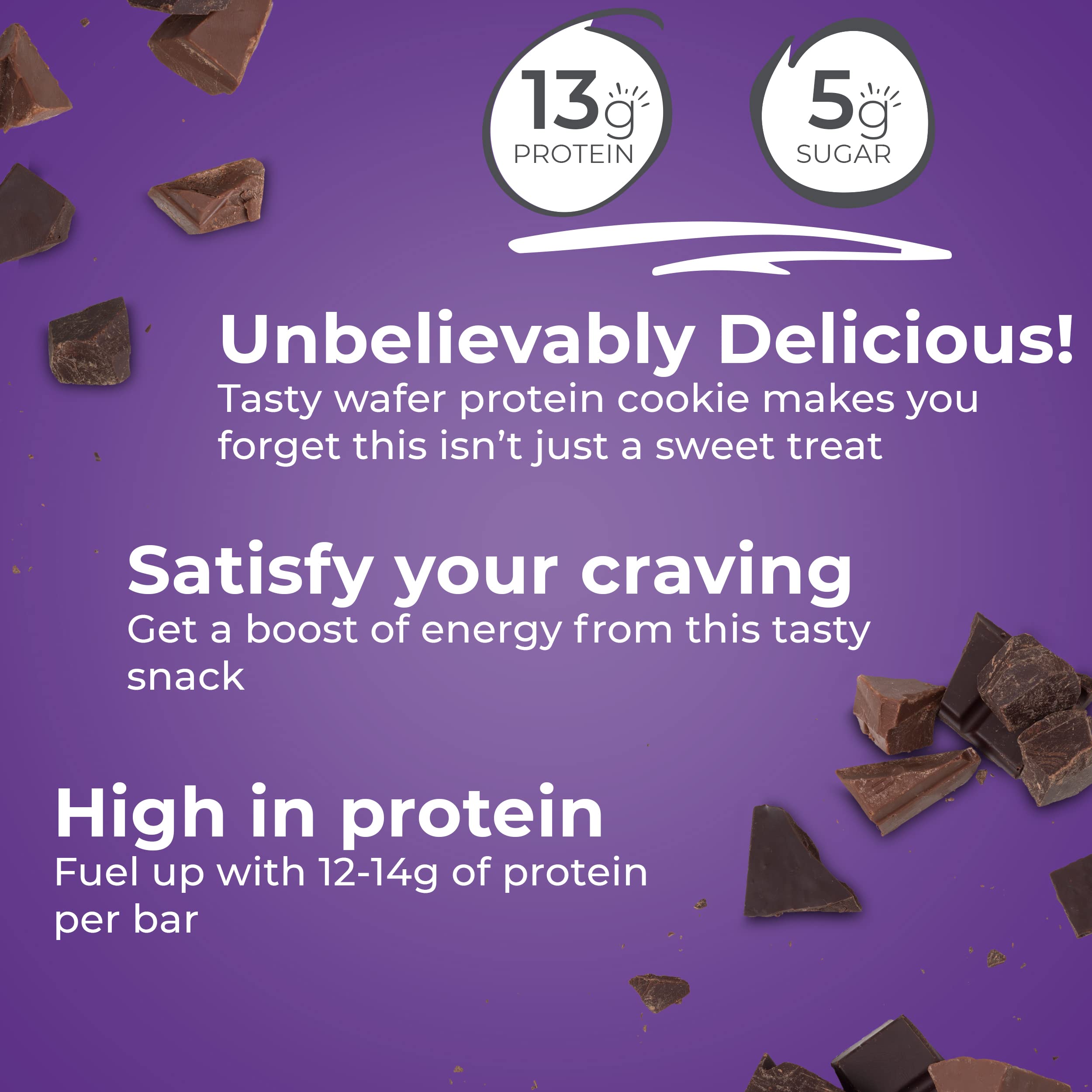 Power Crunch Protein Wafer Bars - French Vanilla & Triple Chocolate - High Protein Snack Bars (1.4oz, 12 Count) - Low Carb Keto Friendly Protein Snacks for Workout Recovery, Weight Loss & On-the-Go Energy