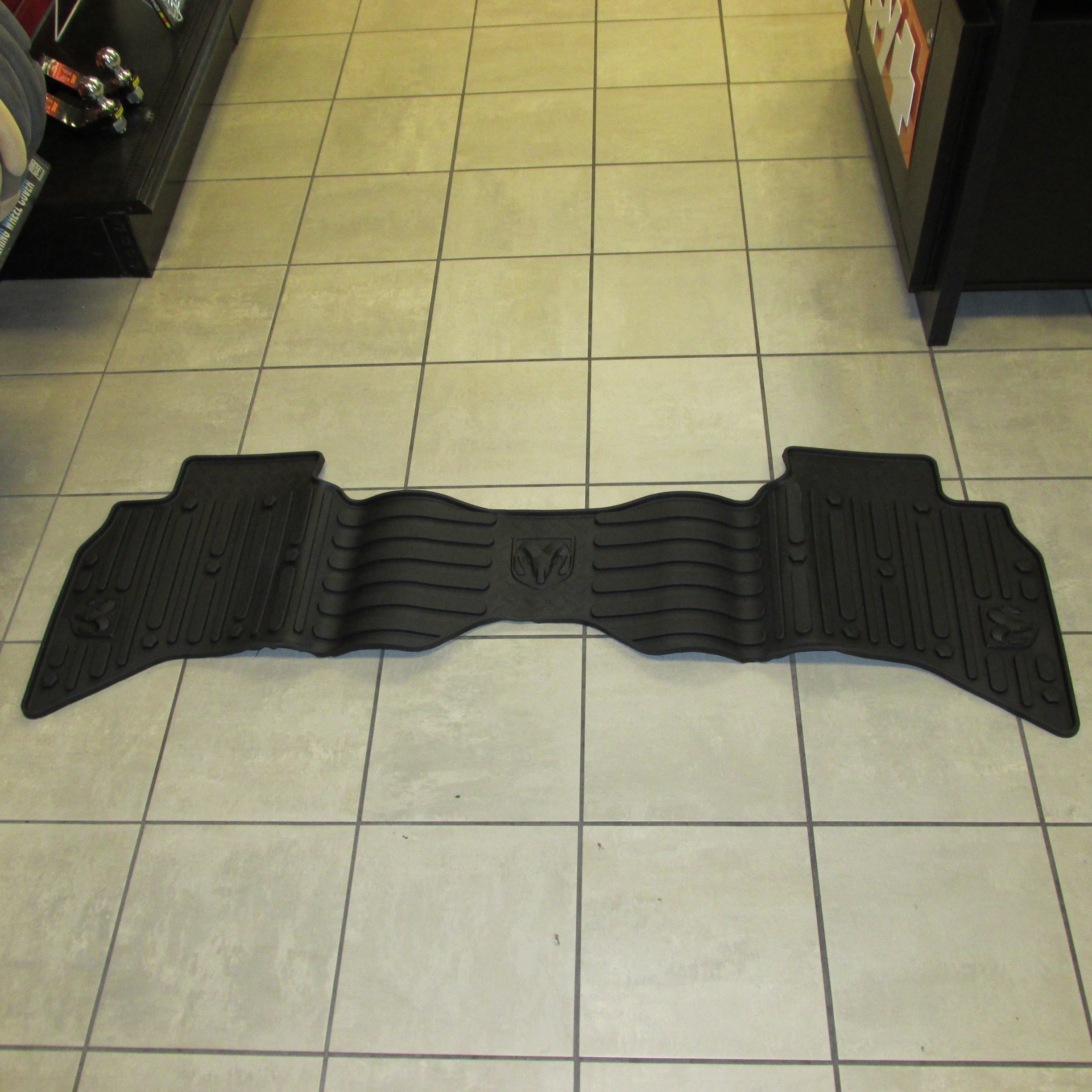 Mopar 82213406 Black All-Weather Floor Mats for Jeep Wrangler & Gladiator - Durable, Non-Slip Car Floor Liners for Off-Road, Snow, Mud & Rain Protection