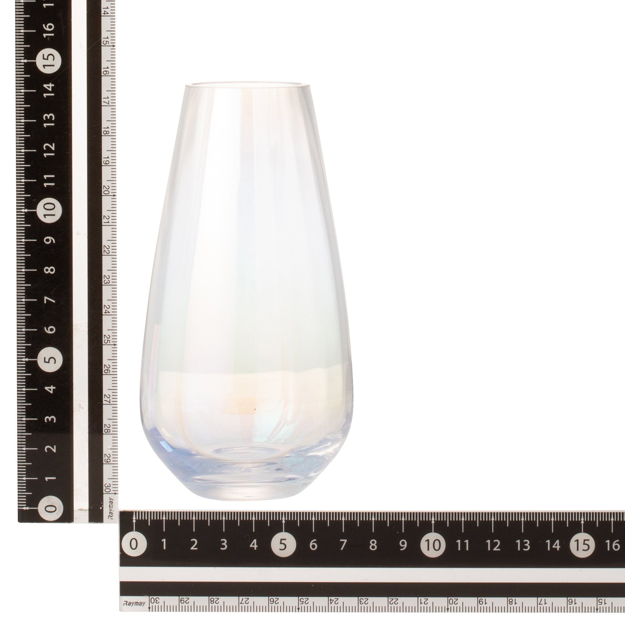 Luster Flower Vase Small Clear Glass - Elegant Home Decor for Centerpieces, Weddings & Tabletop Arrangements