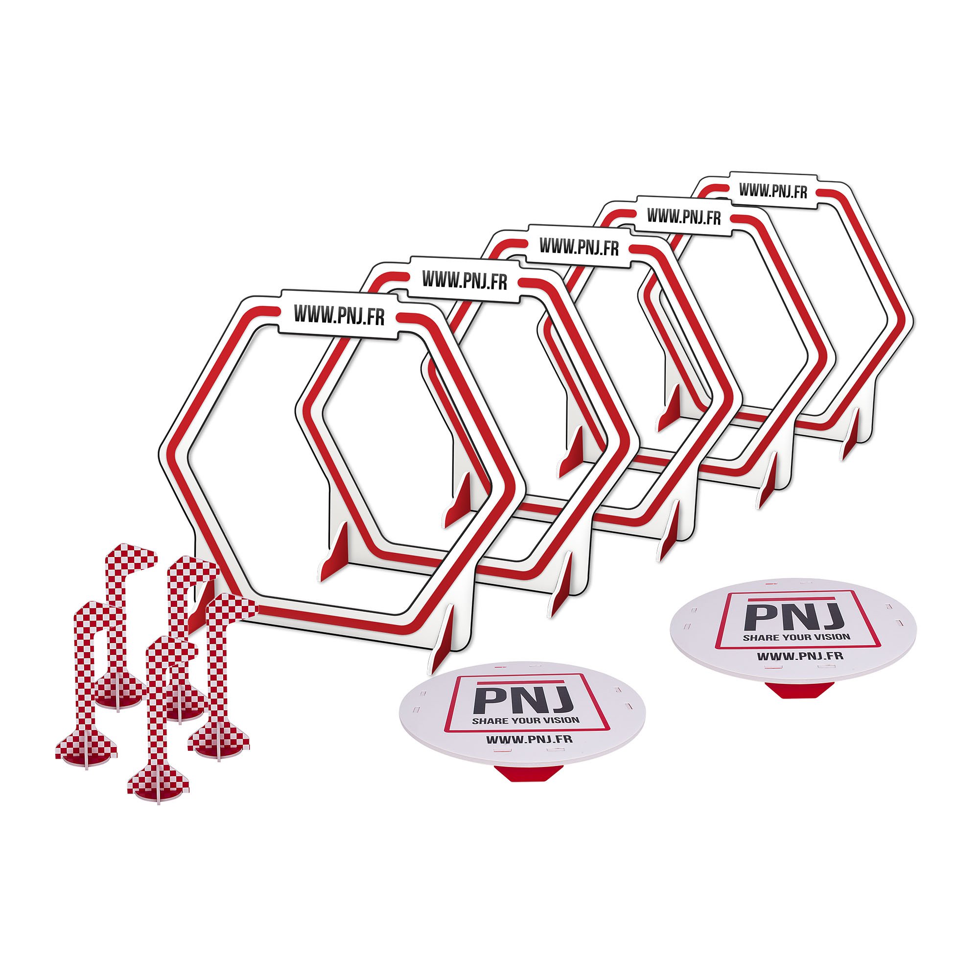 PNJ Racing Drone Track - High-Speed FPV Drone Racing Course for Competition & Training | Perfect for Indoor/Outdoor Drone Racing Events & Backyard Practice