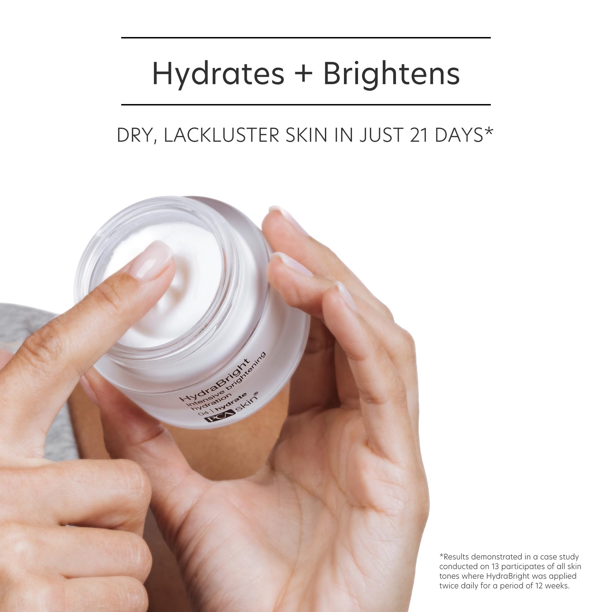 PCA SKIN HydraBright Moisturizer - Hydrating & Brightening Face Cream with Squalane & Niacinamide for Glowing Skin - 1.69 oz Jar - Perfect for Daily Skincare Routine & Nighttime Hydration