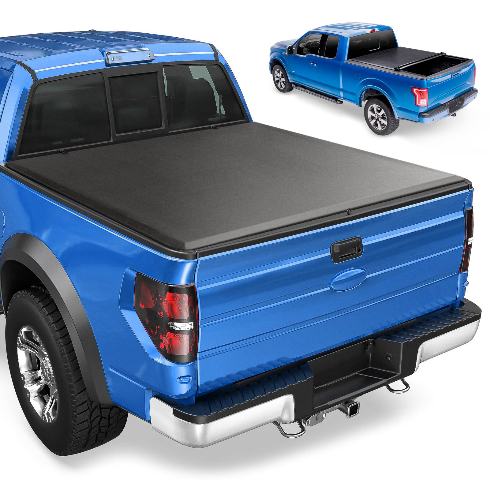 Soft Roll-up Truck Bed Tonneau Cover for 2015-2025 Chevy Colorado & GMC Canyon | Fleetside 5.2 ft (61.7/62.7 in) Bed | Waterproof & Durable | Easy Installation | Perfect for Hauling Gear, Camping & Outdoor Adventures