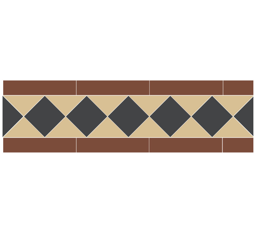 Winckelmans Granitklinker Klinkerfris Nottingham Red/Black/Cognac - Premium Brick Tiles for Fireplaces, Patios & Outdoor Decor
