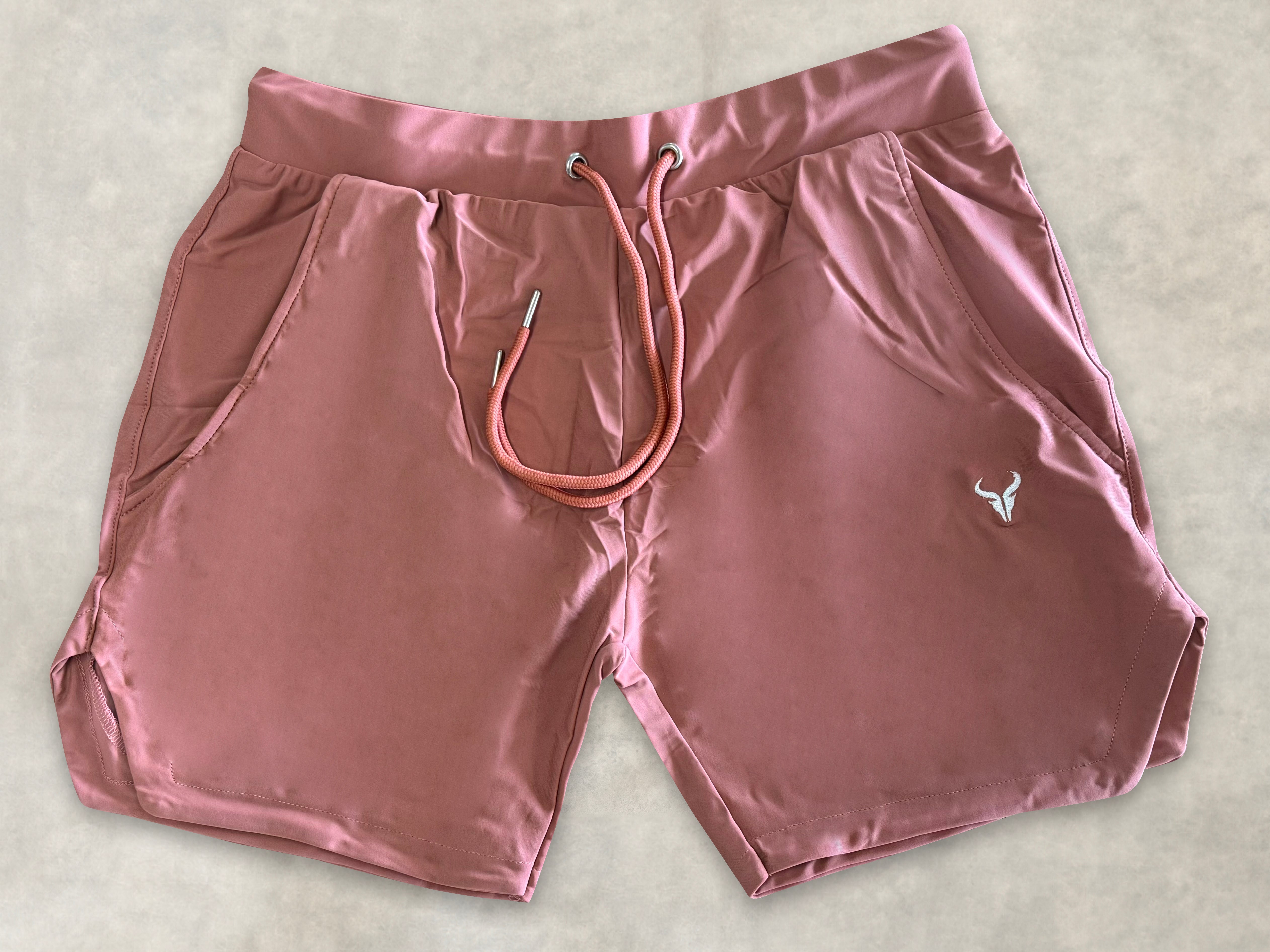 Cerus Peach Proctor Linerless Running Shorts for Women - Lightweight Breathable Workout Shorts with Pockets - Perfect for Gym, Yoga & Outdoor Activities