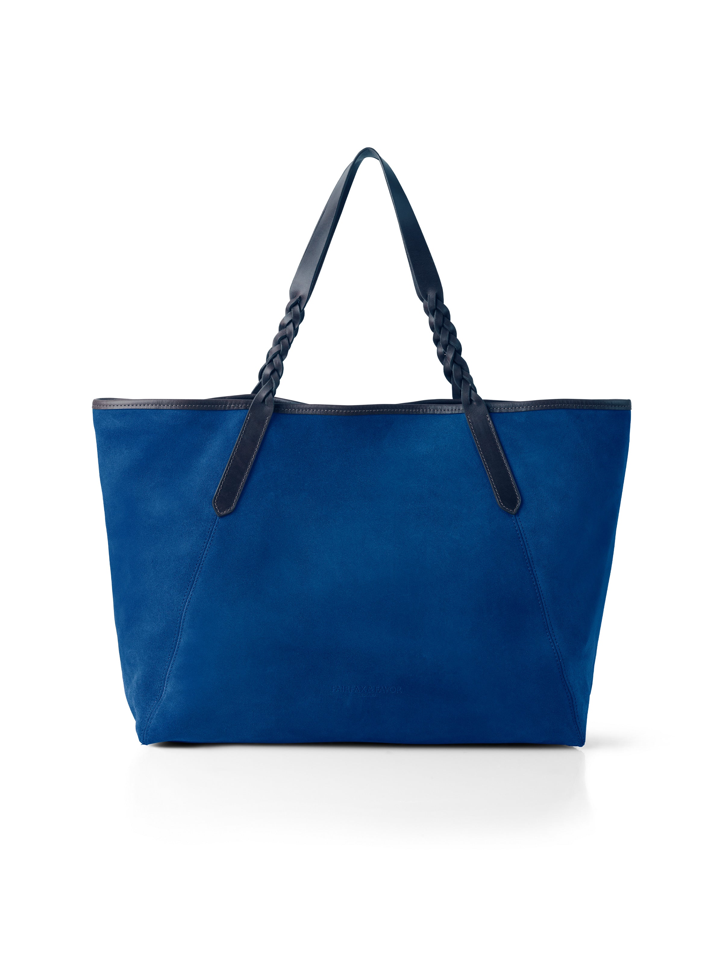 Stylish Burford Tote Bag in Porto Blue & Navy - Perfect for Work, Travel & Everyday Use
