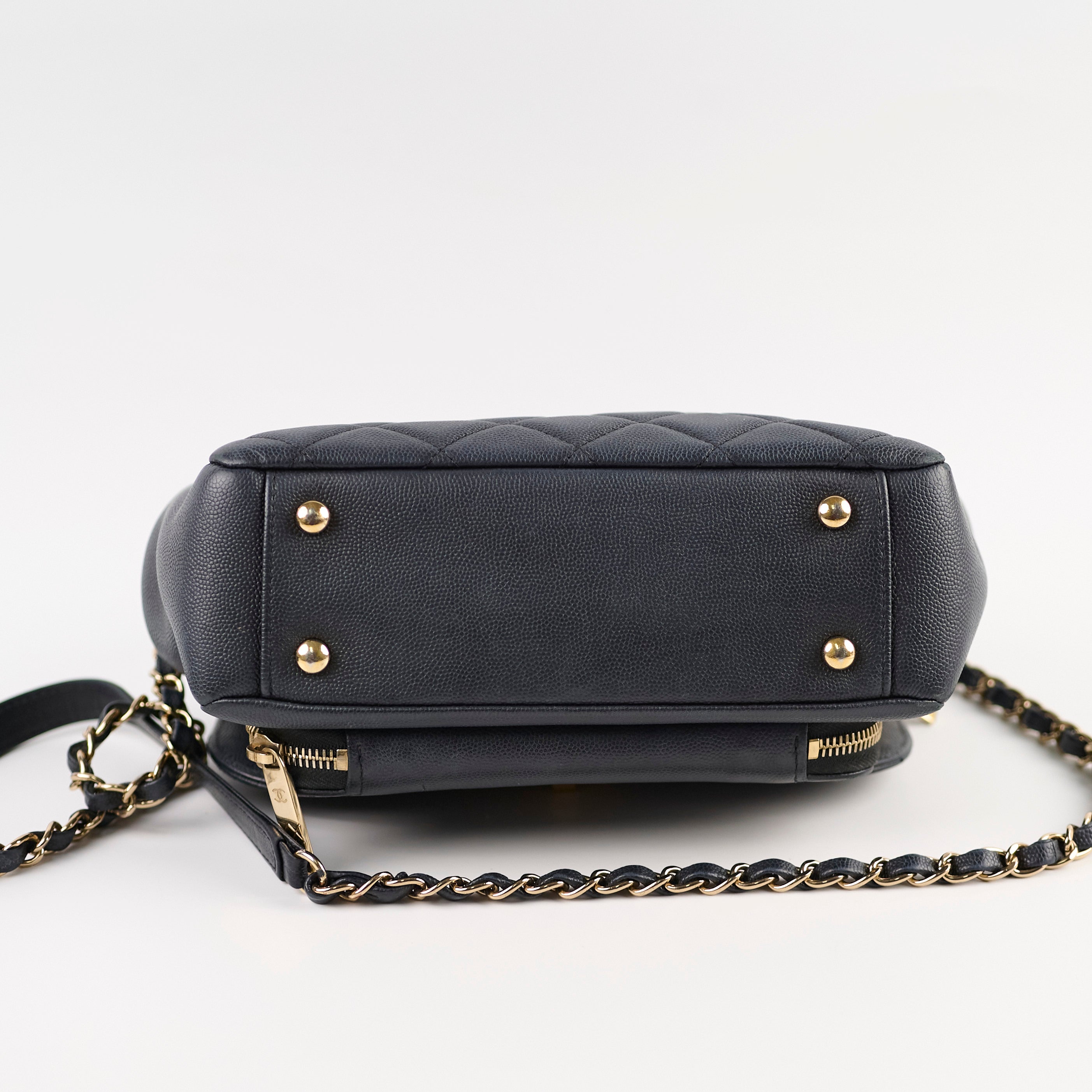 Chanel Caviar Business Affinity Handbag Dark Navy 28cm - Luxury Leather Tote Bag for Women, Perfect for Office, Work & Professional Occasions