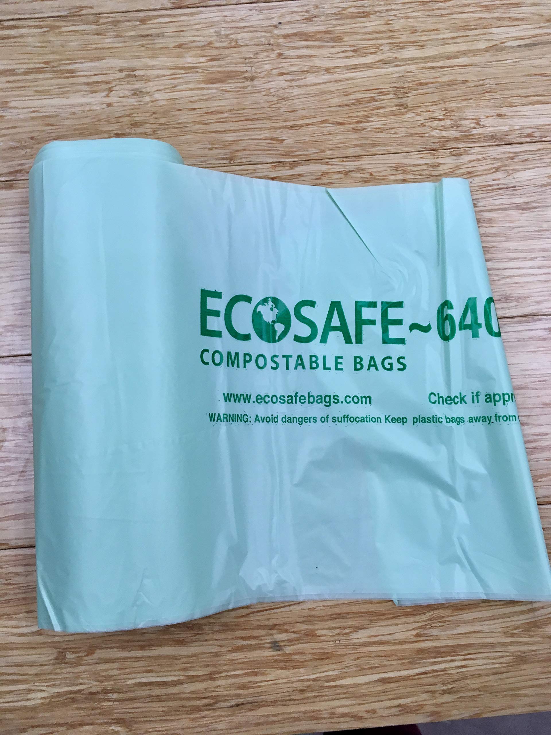 EcoSafe 6400 Certified Compostable Trash Bags 35 Gallon (28