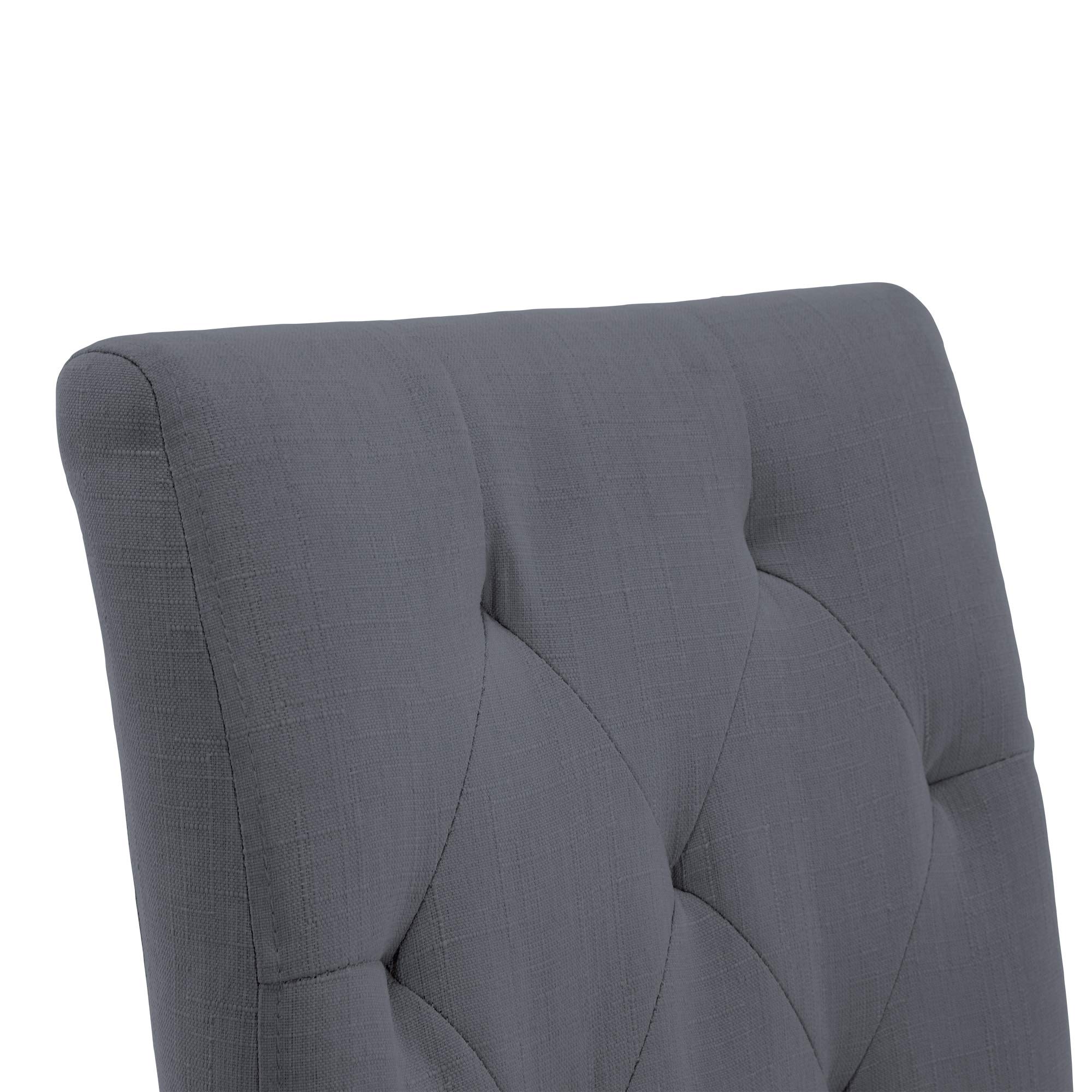 Finch Westport Tufted Dining Chairs Set of 2 - Gray Upholstered Side Chairs for Kitchen, Dining Room & Breakfast Nook - Comfortable & Stylish Seating Solution