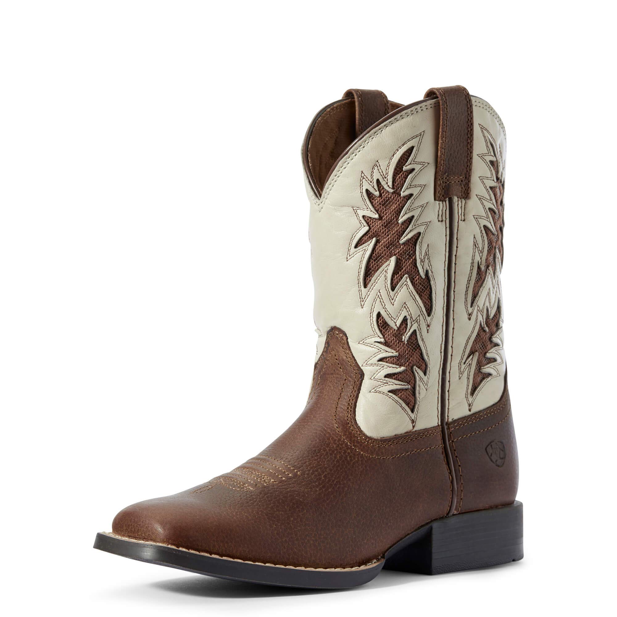 Ariat Unisex Kids' Cowboy VentTEK Western Boot - Breathable & Comfortable for Outdoor Play, Rodeo & Western Riding