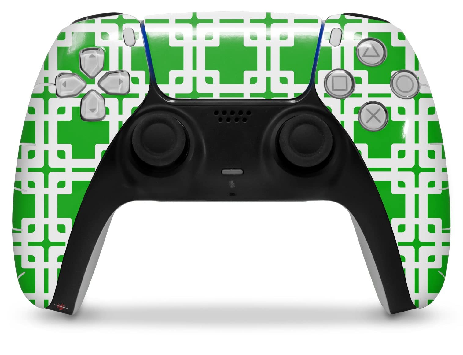 PS5 DualSense Controller Skin Wrap - Boxed Green for Gaming & Protection