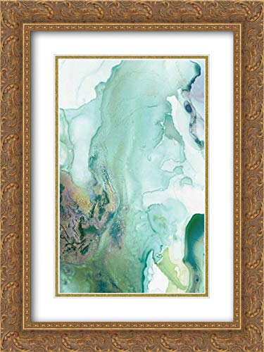 Gold Ornate Wood Frame with Double Matting