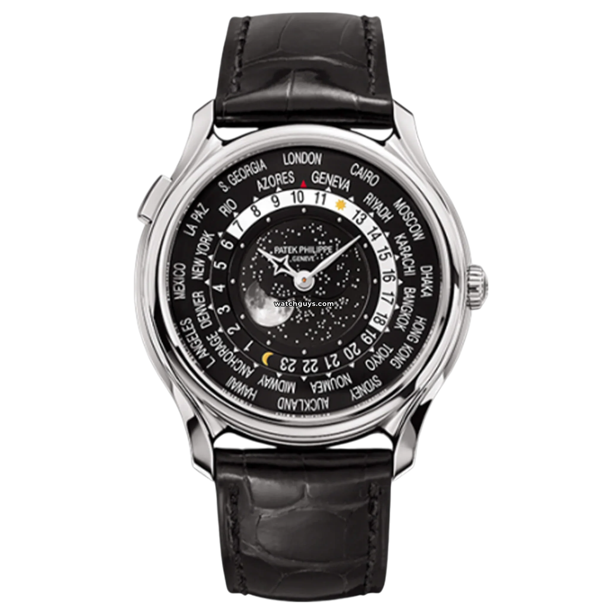 Patek Philippe World Time 175th Anniversary Watch 5575G-001 - Luxury Automatic Timepiece for Men, Collector's Edition - Perfect for Business Travel & Special Occasions