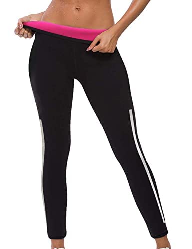 High Waist Yoga Pants for Women - Tummy Control Leggings with Pockets, Butt Lifting Workout Leggings & Sweat-Wicking Sauna Shorts - Black Gym Activewear Set for Running, Yoga & Fitness Training