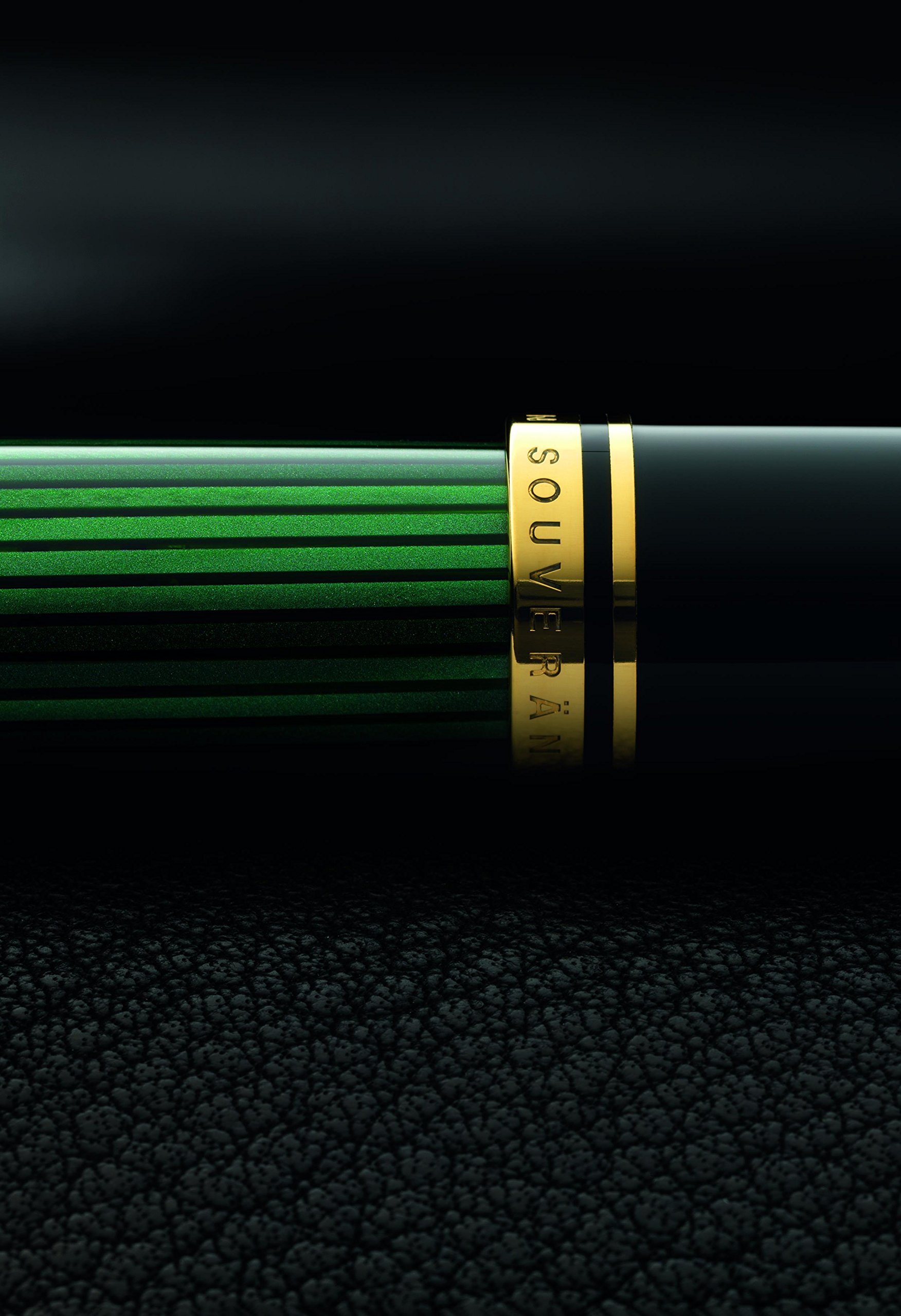 Pelican K600 Ballpoint Pen - Premium Oil-Based Ink, Green Striped Design, Genuine Imported Writing Instrument for Office, School & Business Gifts
