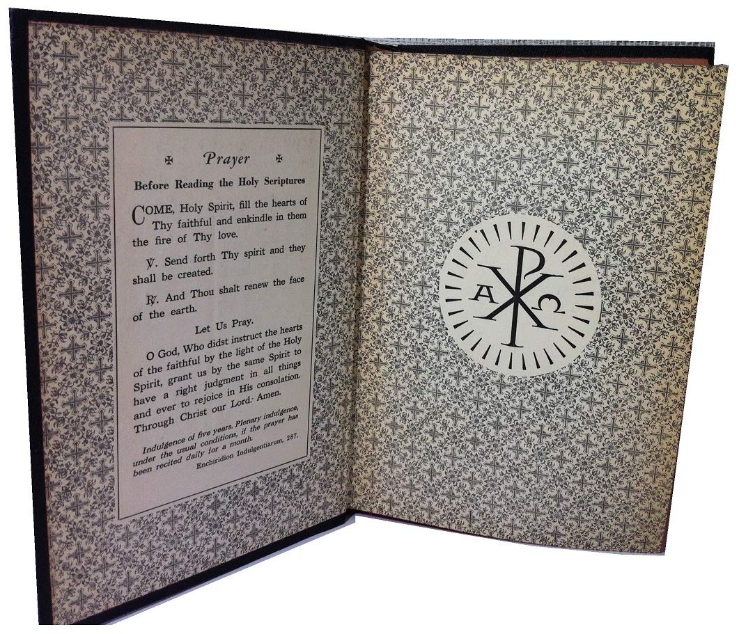 New Catholic Edition of the Holy Bible - Large Print, Genuine Leather Cover - Perfect for Worship, Bible Study & Gift Giving