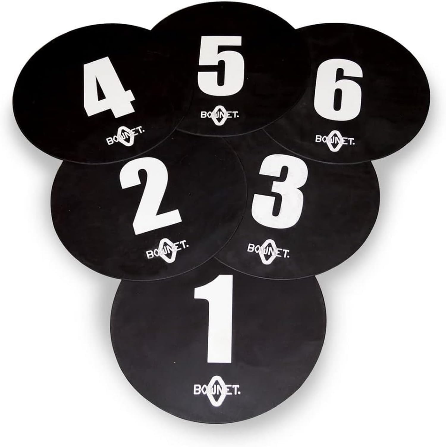 Bownet Volleyball Floor Targets - 6 Zone Training Markers for Precision Practice Shots & Serving Techniques - 24