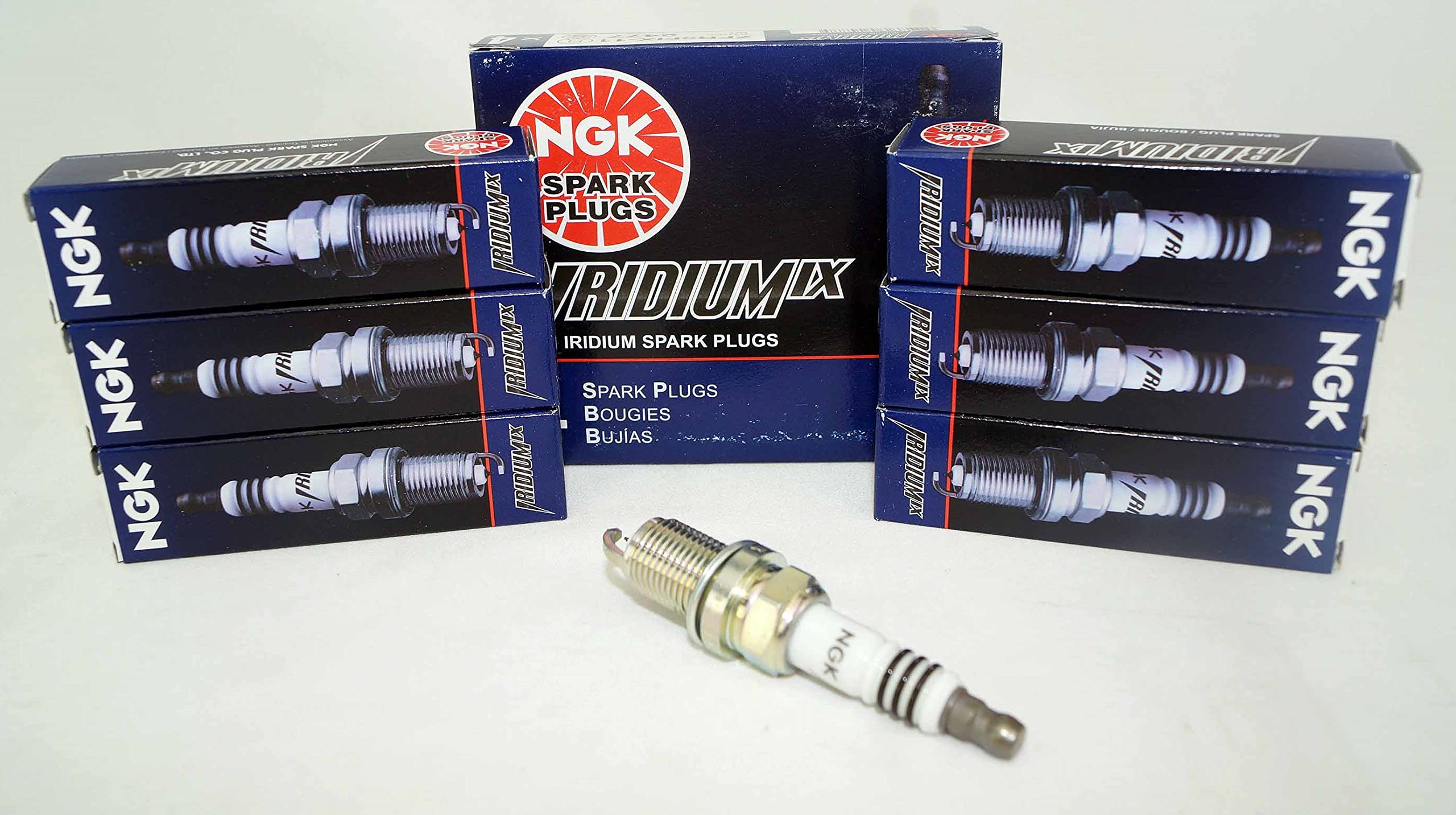 NGK 2477 Iridium IX Spark Plugs ZFR5FIX-11 - 6 Pack - High Performance Spark Plugs for Cars, Trucks & SUVs - Improves Fuel Efficiency & Engine Power - Perfect for Honda, Toyota, Nissan & More