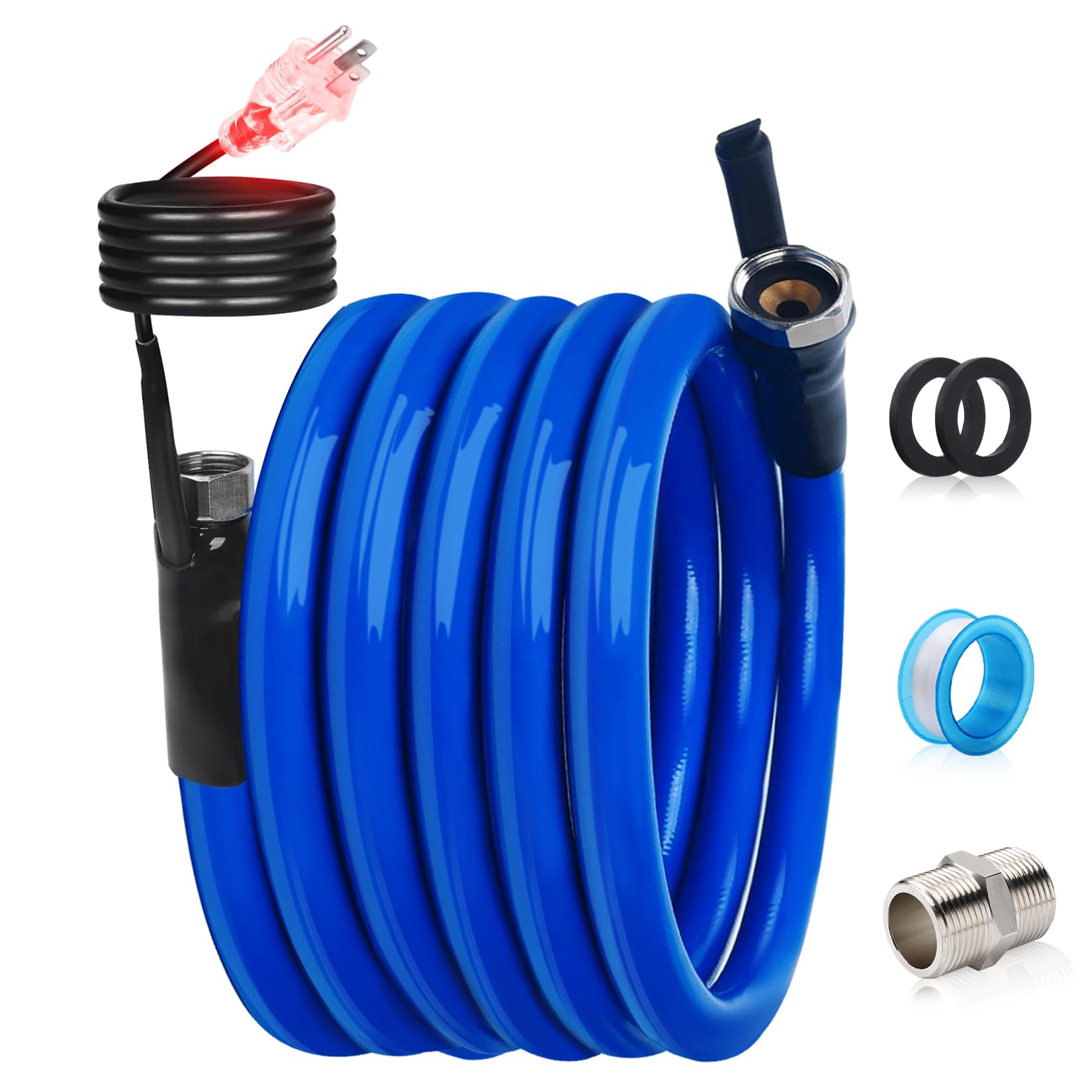 31FT Heated RV Water Hose -45℉ Freeze Proof, 4.0 Upgraded Drinking Safe Garden Hose for Winter Camping, RV Accessories | Perfect for RV Trips, Winter Gardening & Outdoor Water Supply