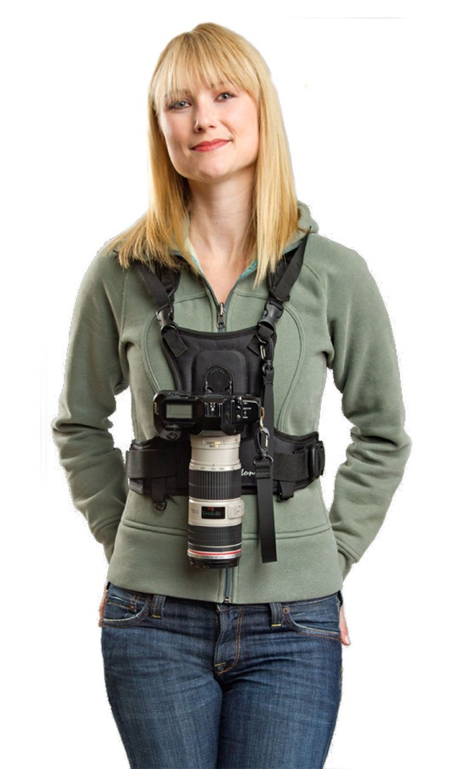 **Carrier 635RTL Camera Vest for DSLR & Mirrorless Cameras - Adjustable & Padded Black Photography Vest for Outdoor Shooting, Travel & Events**