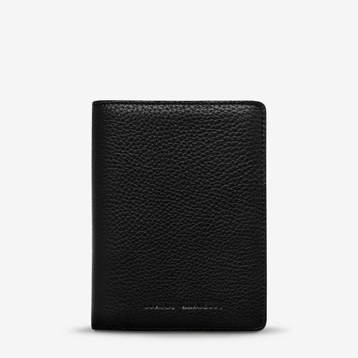 Black RFID Blocking Passport Holder for Travel - Secure & Slim Wallet for Airports, Hotels & International Trips