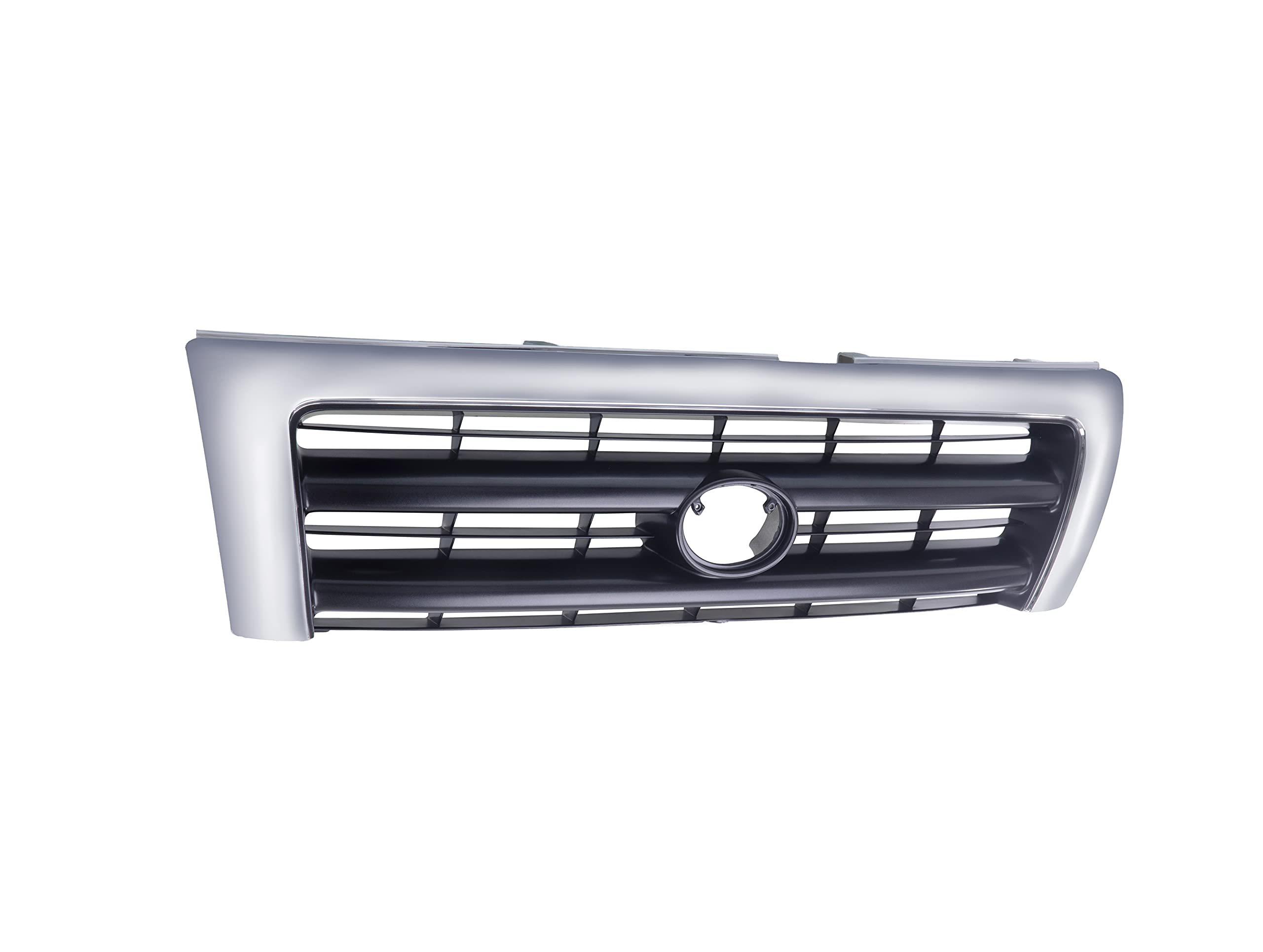 Chrome Front Grille with Dark Argent Insert for 1998-2000 Toyota Tacoma Pickup Truck | Durable Auto Exterior Upgrade | Perfect for Off-Roading & Custom Truck Modifications