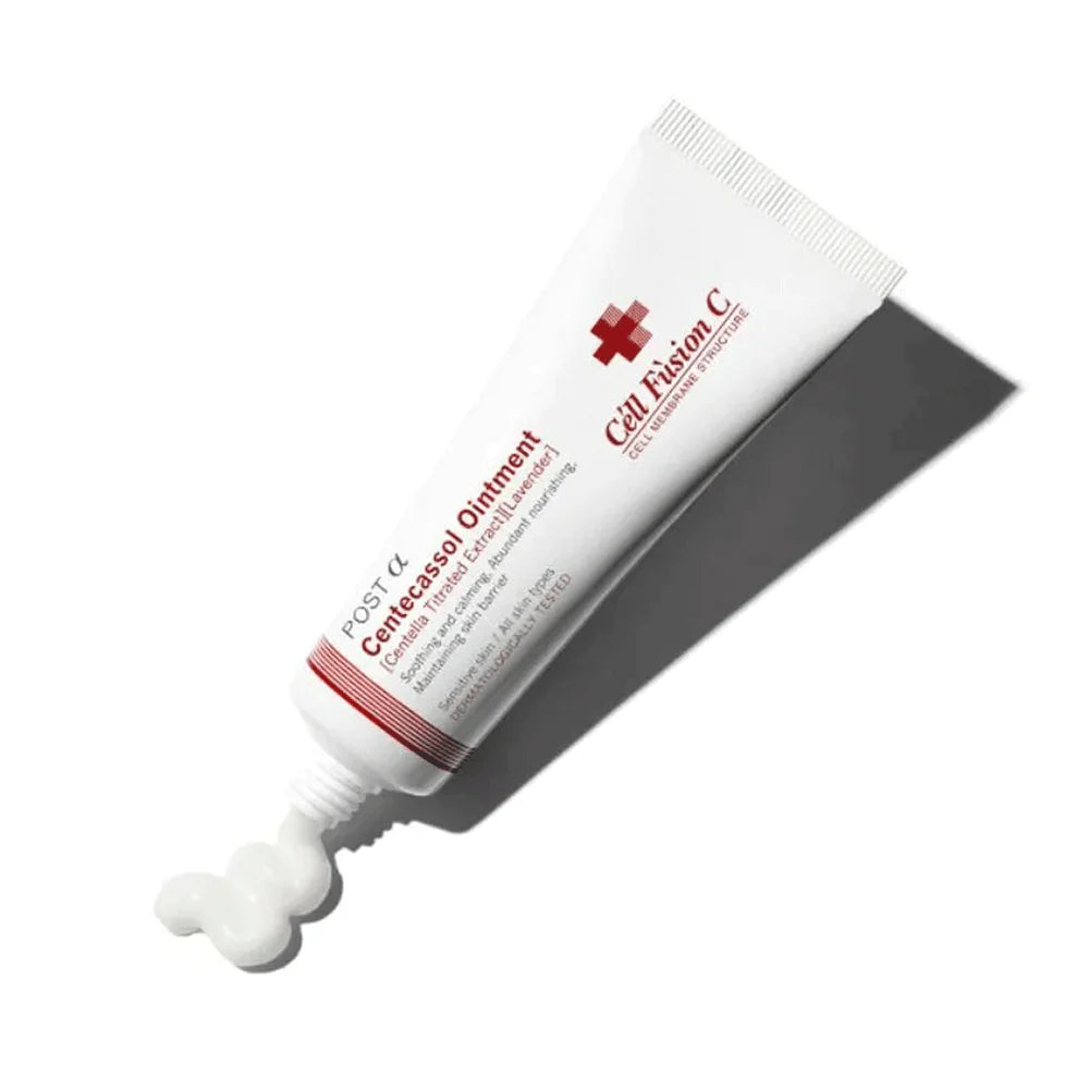 Cell Fusion C Post Alpha Centecassol Ointment 40ml - Korean Skin Repair Cream for Acne Scars & Dark Spots - Perfect for Post-Treatment Care & Nighttime Skin Recovery