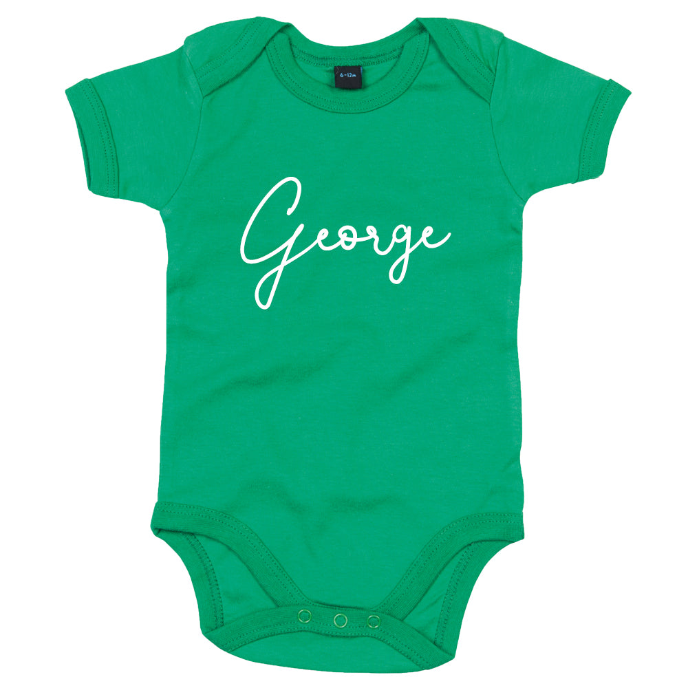 Personalized Baby Vest with Classic Script Name - Soft Cotton Infant Bodysuit for Newborns & Toddlers - Perfect for Photo Shoots, Gifts & Everyday Wear