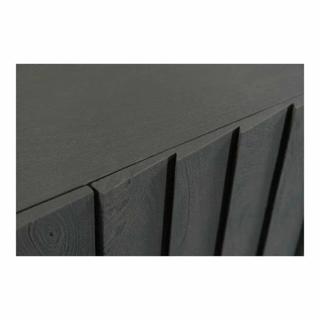 71 Inch Modern Sideboard Buffet Cabinet - Charcoal Grey Finish for Dining Room, Living Room & Entryway Storage