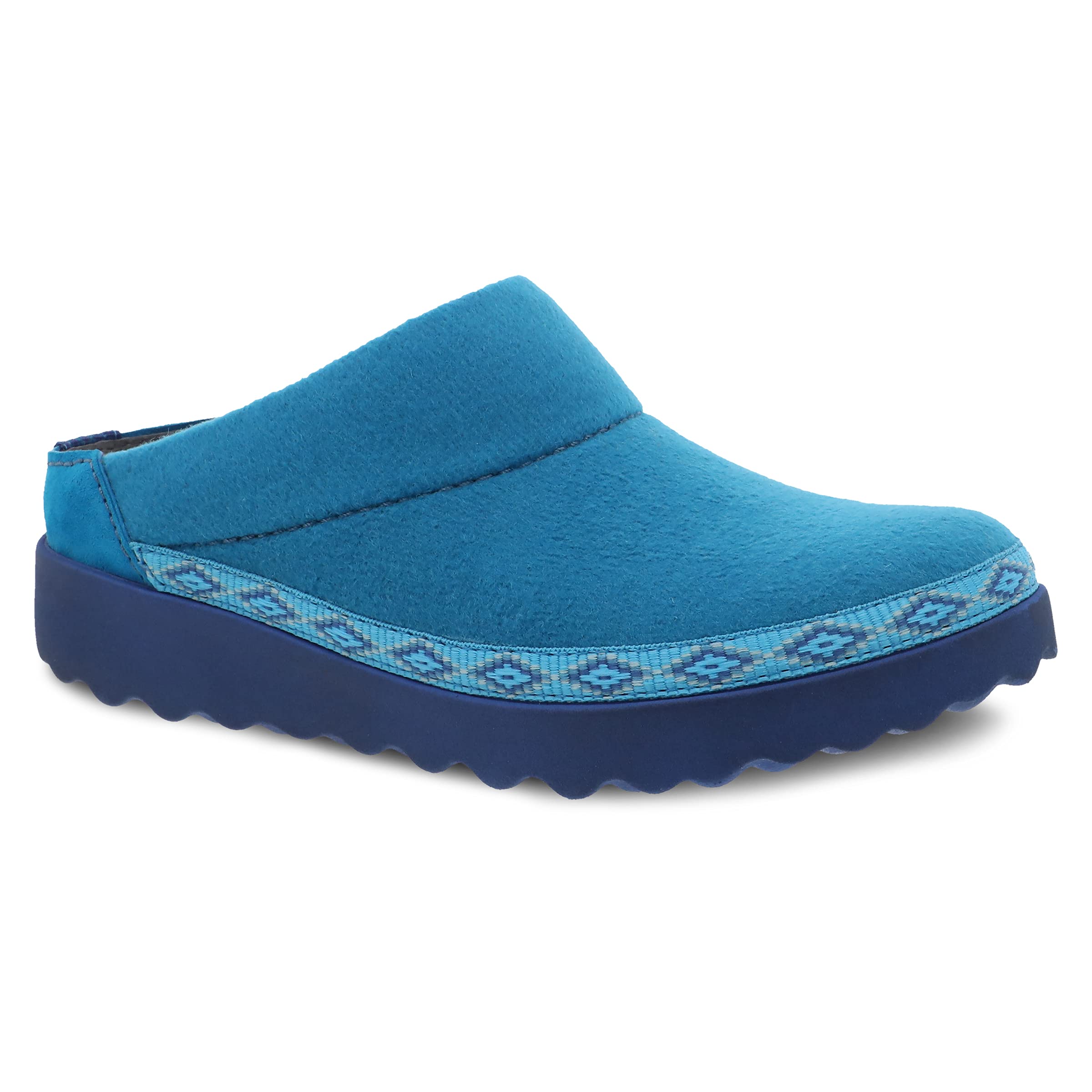 Dansko Women's Lucie Wool Slipper with Outdoor Sole & Arch Support - Cozy Indoor/Outdoor House Shoes for Winter Comfort & Support