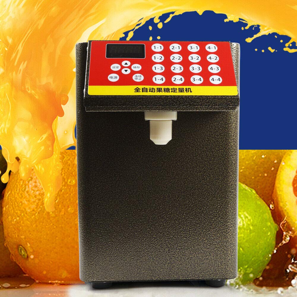 Automatic Fructose Dispenser 2.1 Gallon - Sugar Syrup Dispenser Machine 110V for Bubble Tea, Milk Tea & Soft Drinks | Commercial Drink Equipment for Cafes, Tea Shops & Dessert Stores