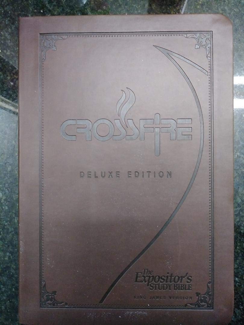 Expositor's Study Bible KJV Crossfire Deluxe - Large Print, Leather Bound, Comprehensive Commentary - Perfect for Sermon Preparation, Bible Study & Personal Devotion