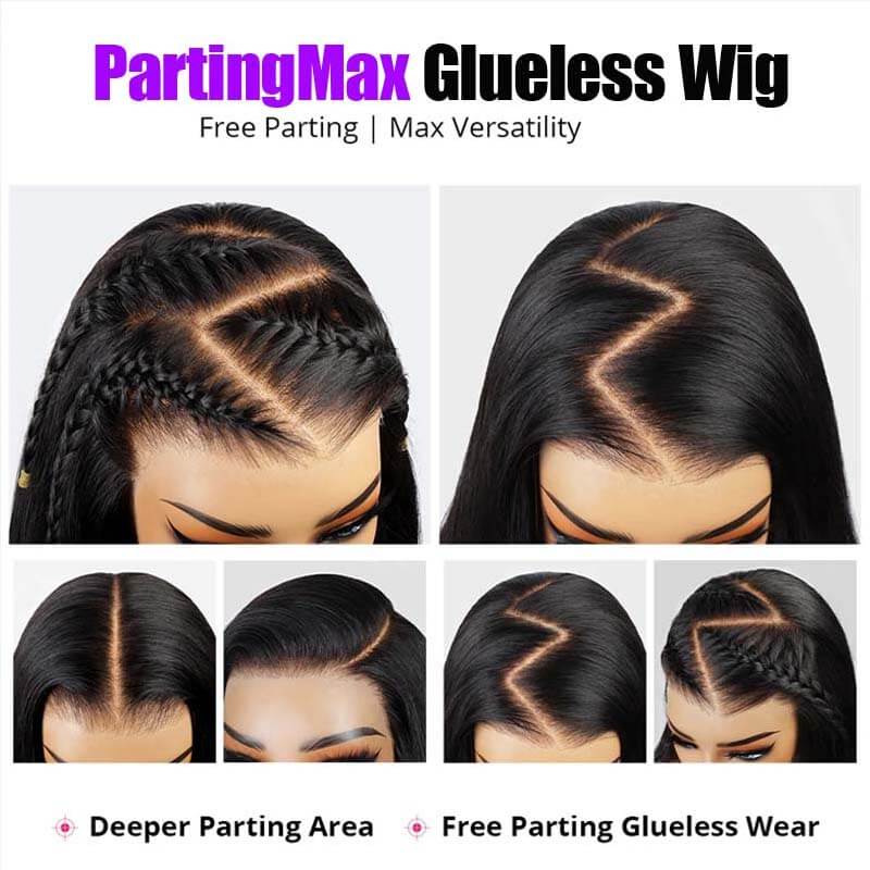 Eullair Wear and Go Glueless Wigs - 9x6 Lace Front Human Hair Wig with Bleached Knots & Pre-Plucked Hairline | Curly No Glue Lace Wig for Daily Wear, Parties & Special Occasions