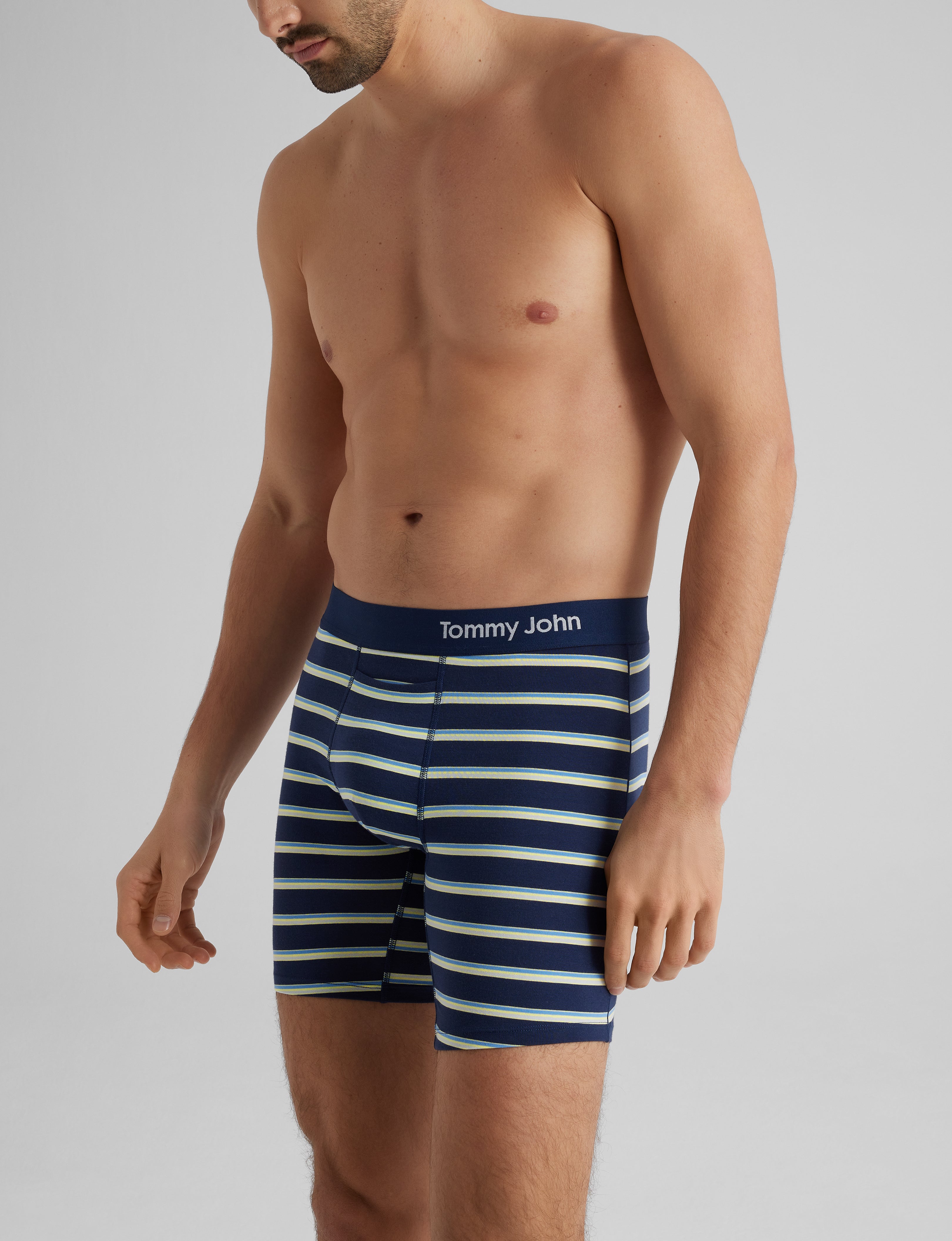 Breathable Cotton Mid-Length Boxer Briefs 6-Pack - Soft Men's Underwear for All-Day Comfort | Workout, Lounge & Everyday Wear