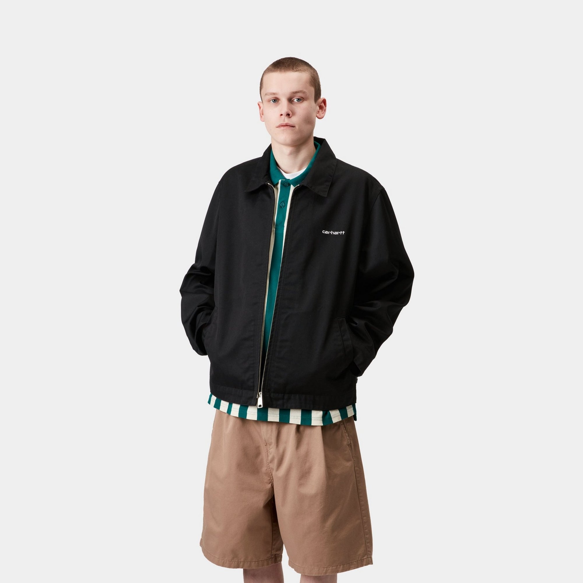 Module Script Jacket - Stylish Black & White Windbreaker for Men & Women | Perfect for Outdoor Activities, Travel & Casual Wear