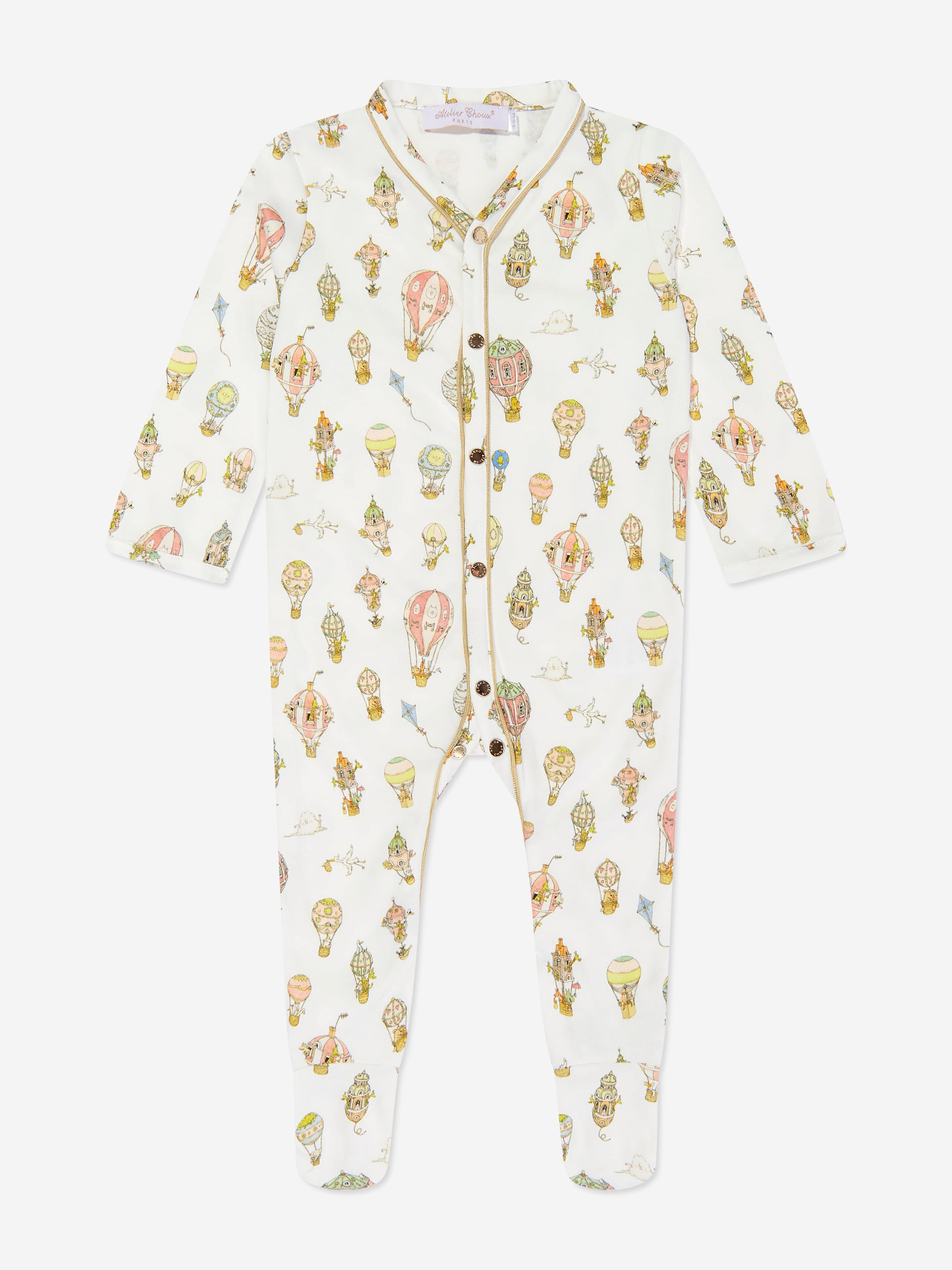 Atelier Choux Premium Baby Carousel Gift Set - Luxurious White Cotton Swaddle Blanket & Accessories for Newborns | Perfect Baby Shower Gift & Nursery Decor