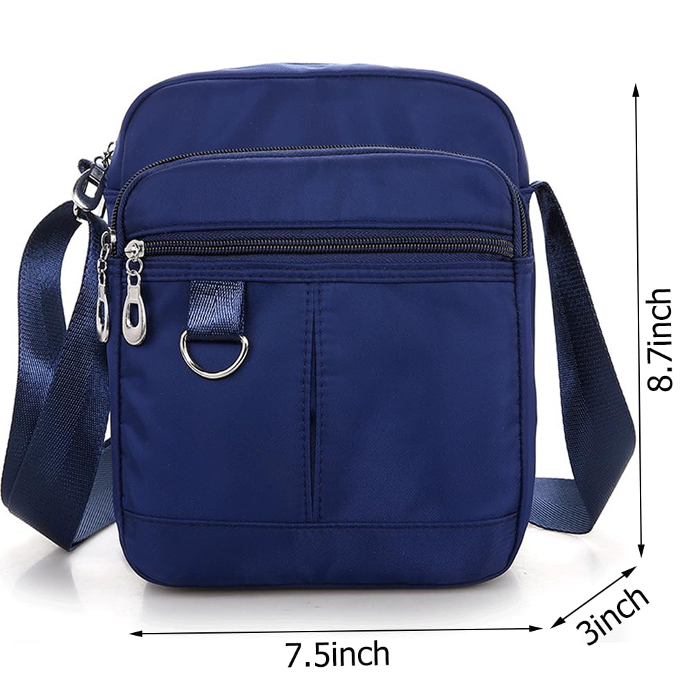Lightweight Mini Crossbody Bag for Men & Women - Small Messenger Shoulder Bag with Multiple Pockets, Soft Travel Satchel Purse - Perfect for Daily Commute, Shopping & Weekend Trips