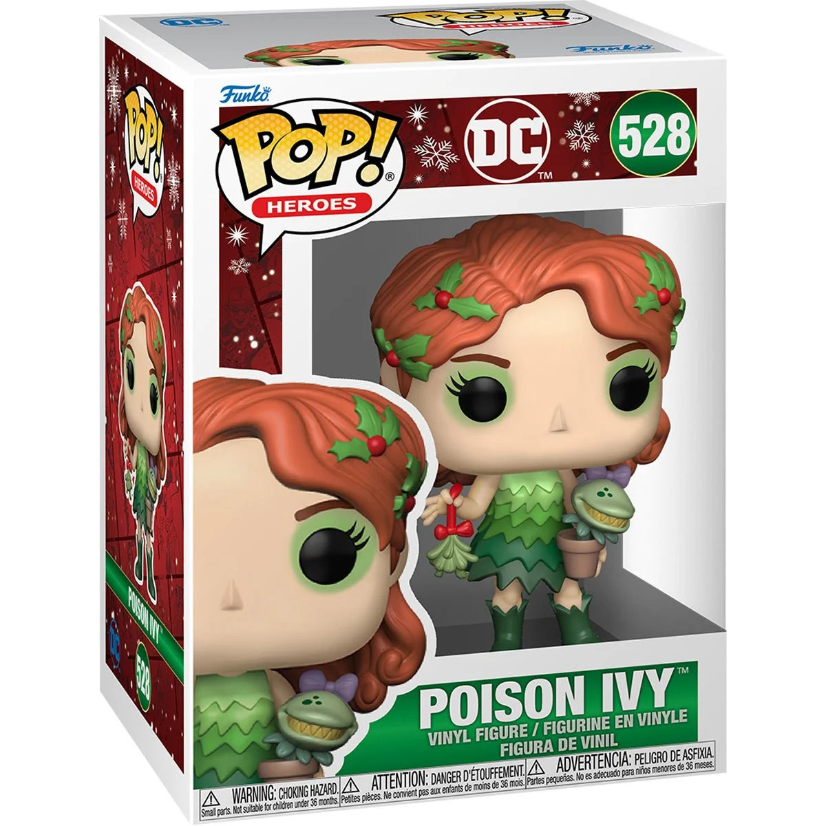 DC Comics Holiday 2024 Poison Ivy Funko Pop! Vinyl Figure #528 - Exclusive Collectible for Christmas Gifts & Superhero Fans