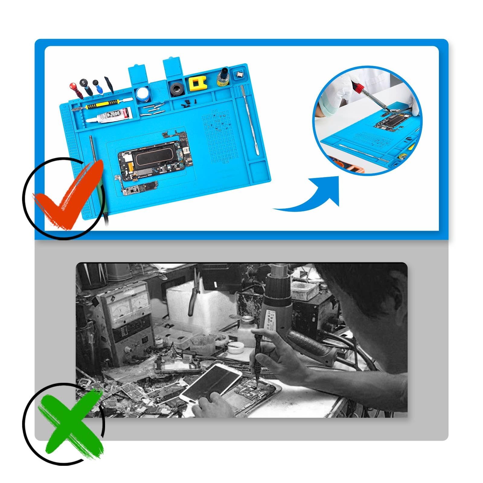 Premium Large Silicone Soldering Mat - 11.8