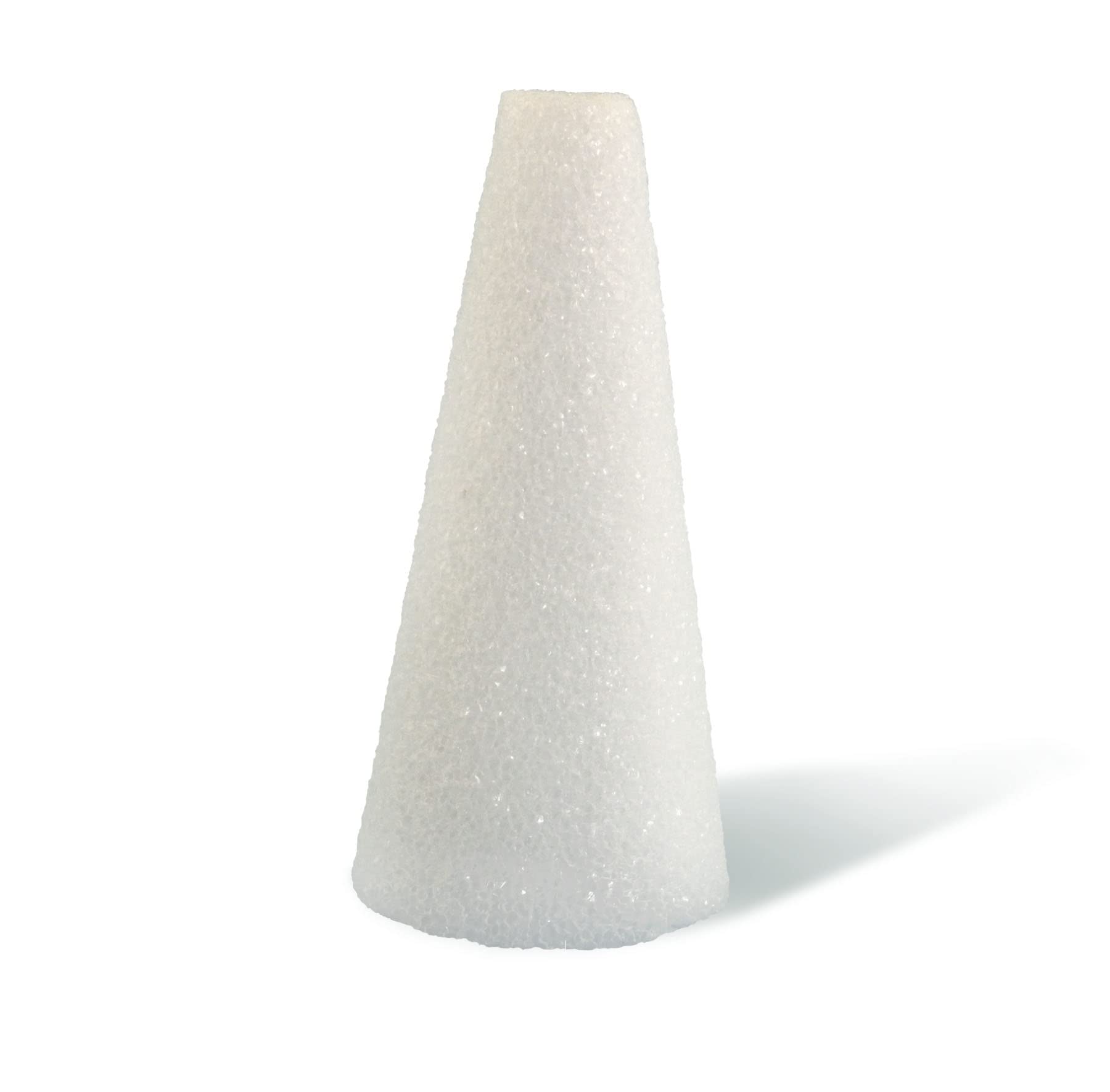 Hygloss Products 6-Inch White Foam Cones for DIY Crafts - 12 Pack XPS Foam Cones for Art Projects, School Activities & Holiday Decorations | Perfect for Christmas Tree Toppers, Floral Arrangements & Crafting