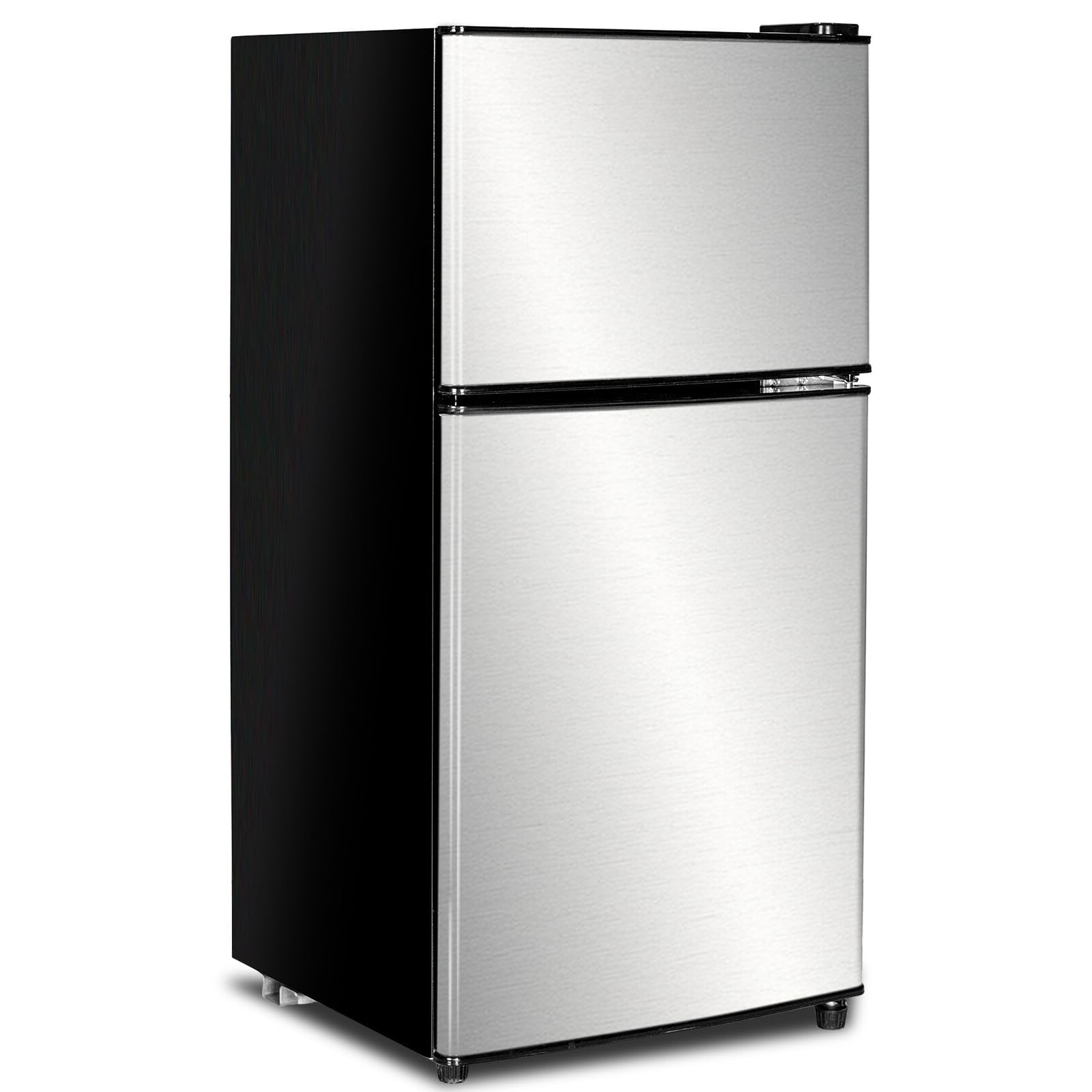 3.2 Cu Ft Energy Efficient Refrigerator with Freezer - 2 Door Compact Fridge for Apartments, Dorms, Kitchens, Offices & Bedrooms - Ultra Quiet Cooling for Small Spaces