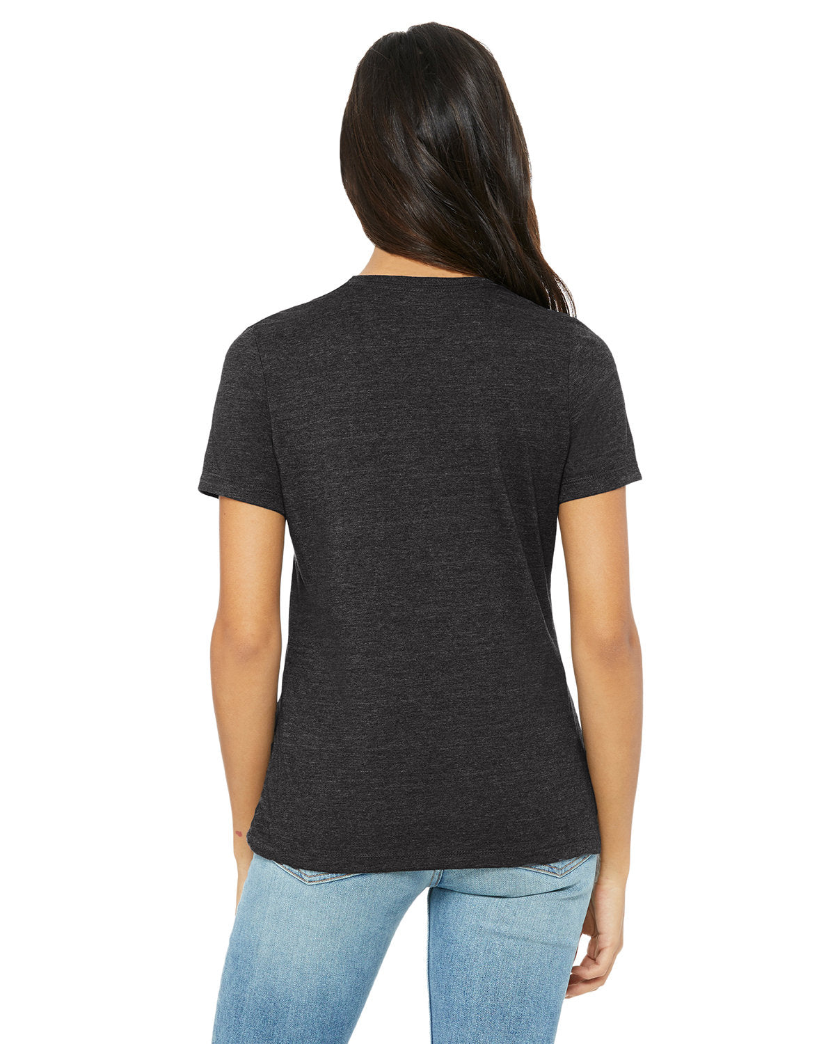 Bella + Canvas 6400CVC Women's Relaxed Fit Heather Short Sleeve T-Shirt - Soft CVC Blend for Casual Wear, Workout & Everyday Comfort