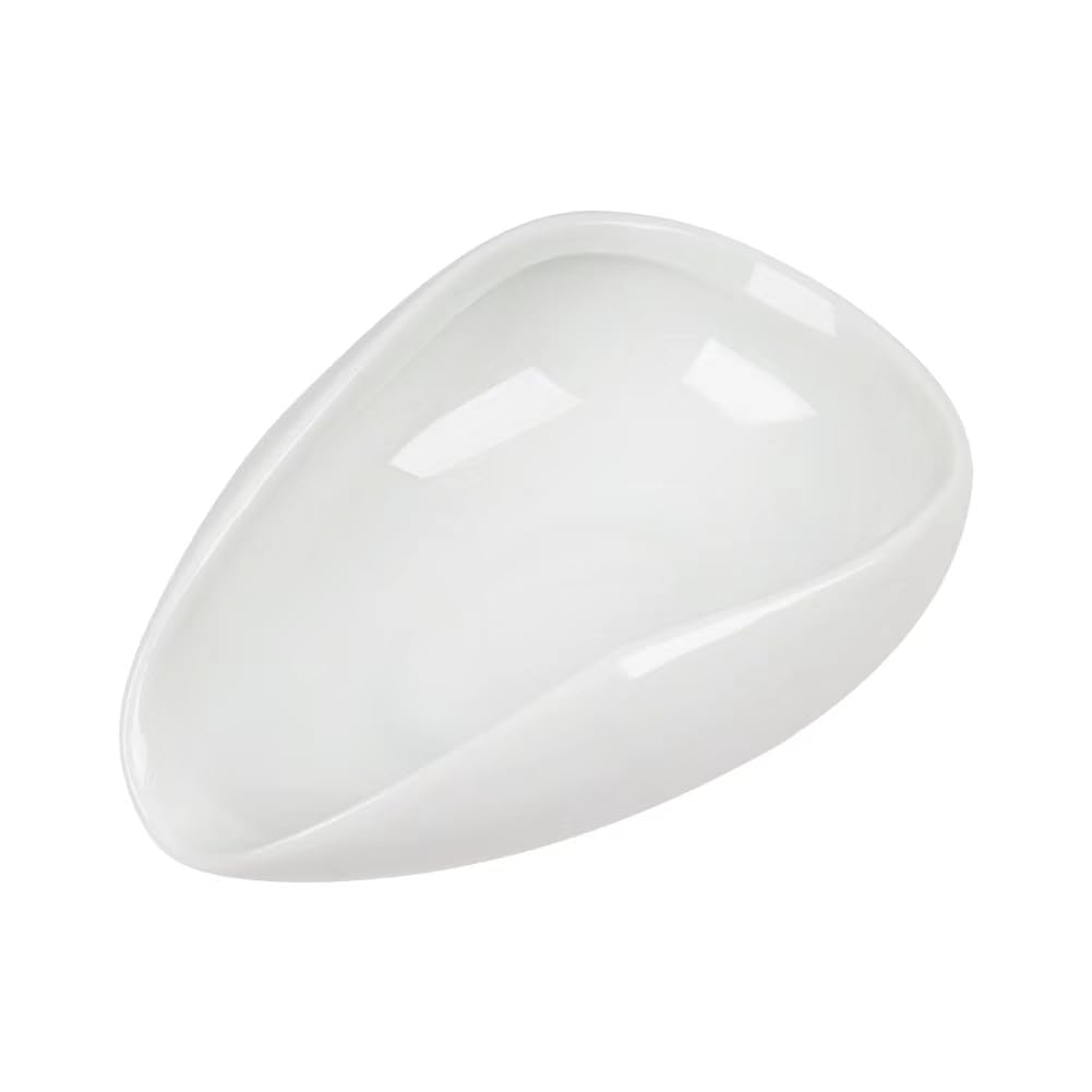 Premium White Ceramic Coffee Dosing Cup & Tray - Accurate Coffee Bean Weighing Container for Espresso, Pour Over & French Press - Perfect Coffee Bar Accessory for Home Brewing & Professional Cafes