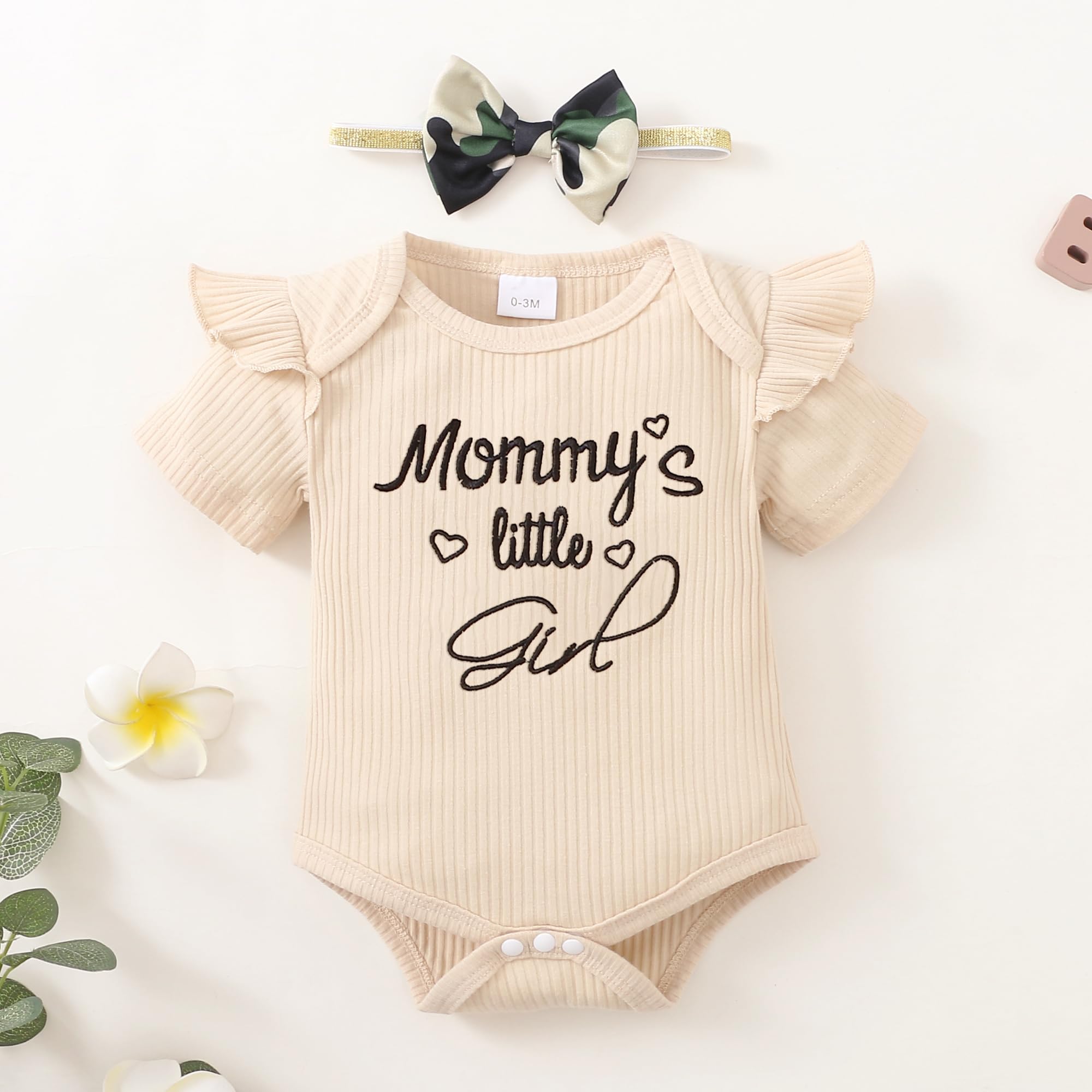 Adorable Newborn Baby Girl Clothes Set - Long Sleeve Romper & Pants Outfit for Fall/Winter | Soft Infant Girl Fashion for Photos, Parties & Daily Wear