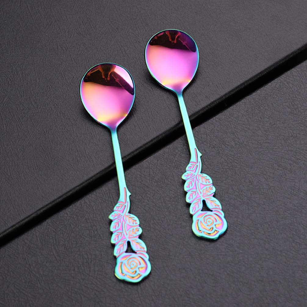3-Piece Creative Stainless Steel Flatware Set - Dessert Spoon & Ice Cream Scoop for Home, Kitchen & Party Tableware | Perfect for Ice Cream, Desserts, Yogurt & More