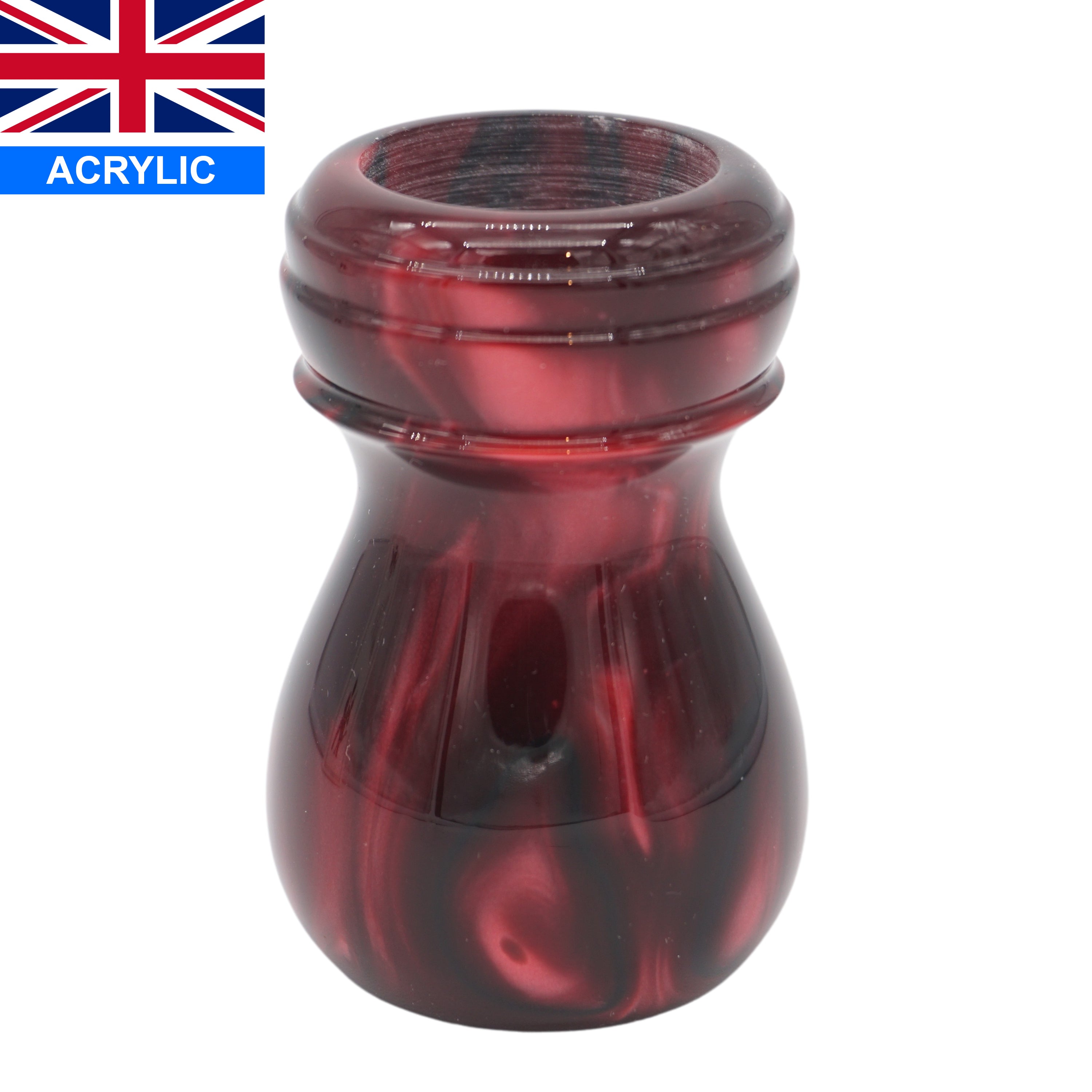 Premium Handcrafted True Blood Shaving Brush Handle - Fits 24mm & 26mm Knots - Perfect for Wet Shaving & Grooming Gifts for Men
