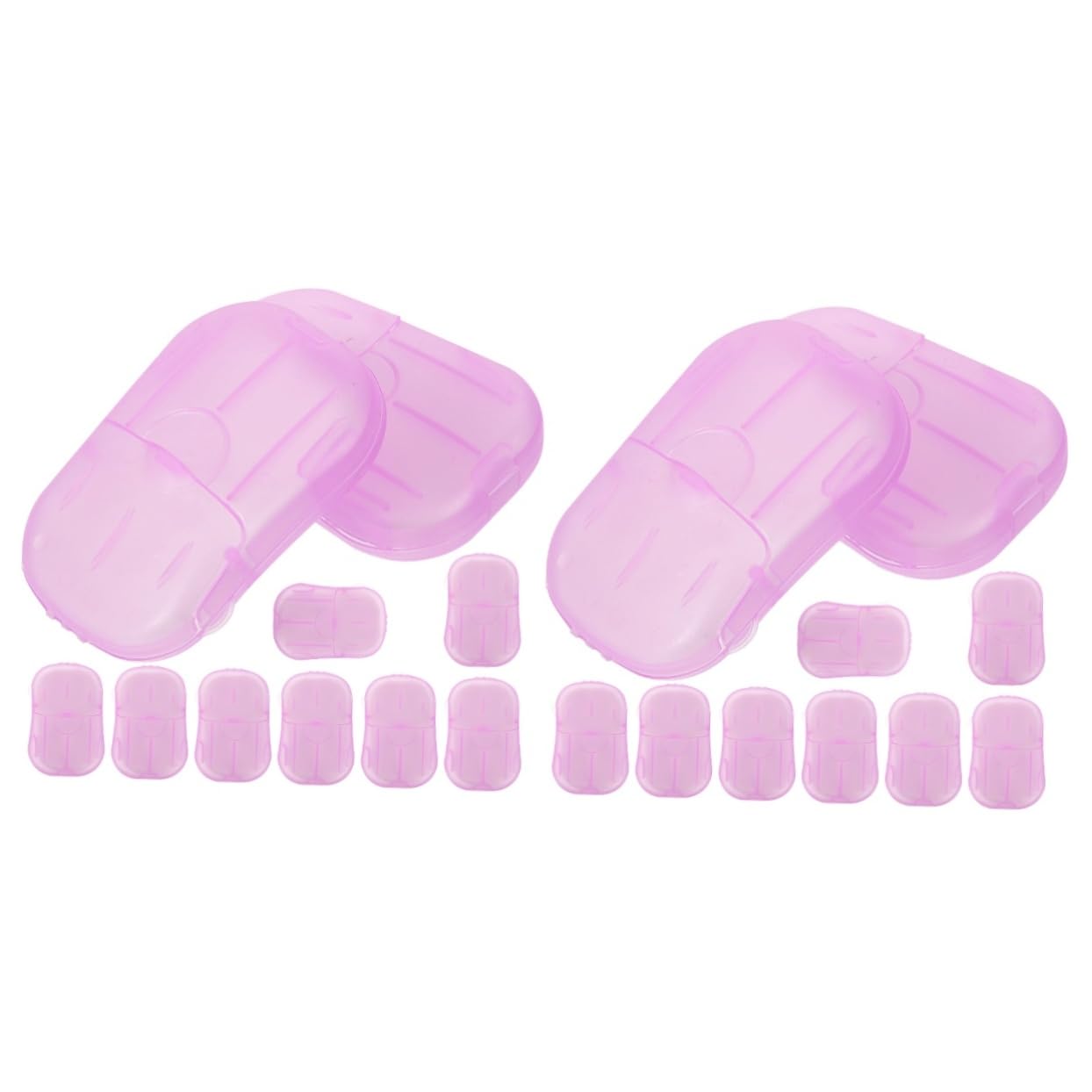 INOOMP 30-Pack Portable Travel Soap Slices - Mini Soap Bars for Camping, Hiking, Gym & Hotel Use - Compact Toiletries for On-the-Go Hygiene