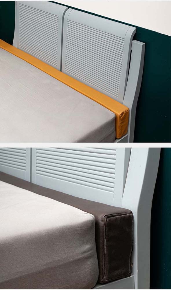 YURRO PU Leather Bed Headboard Gap Filler Pad - Soft Mattress Extender & Bedside Protection Pillow for Twin to King Size Beds | Perfect for Preventing Lost Items, Enhancing Comfort & Converting Mattress Sizes
