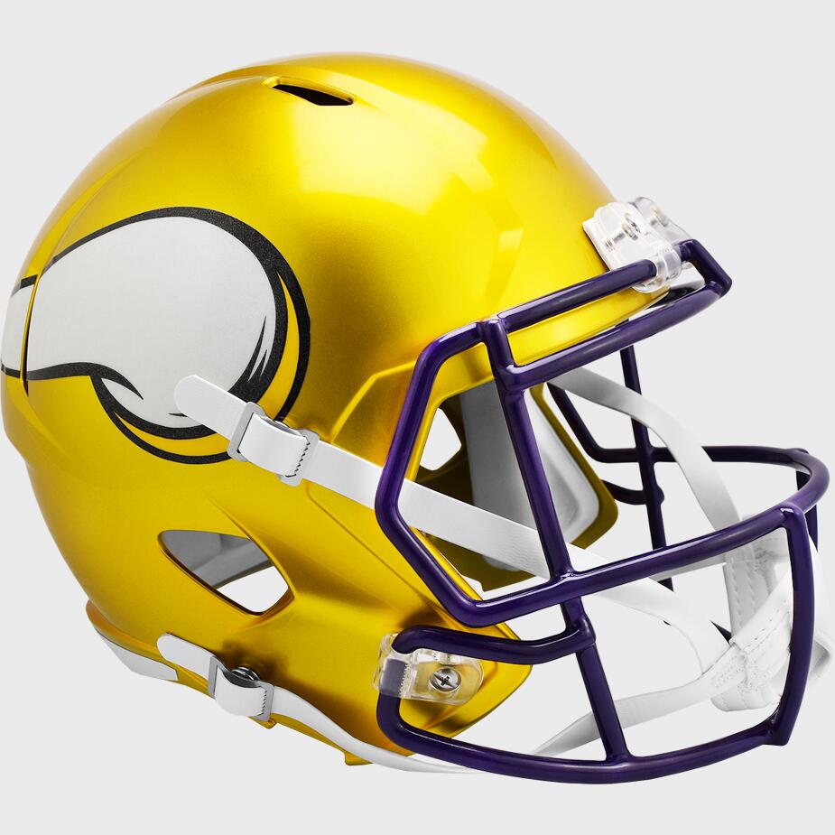 Minnesota Vikings NFL Full Size Replica Speed Helmet - Official Licensed Football Helmet for Fans, Collectors & Game Day Display
