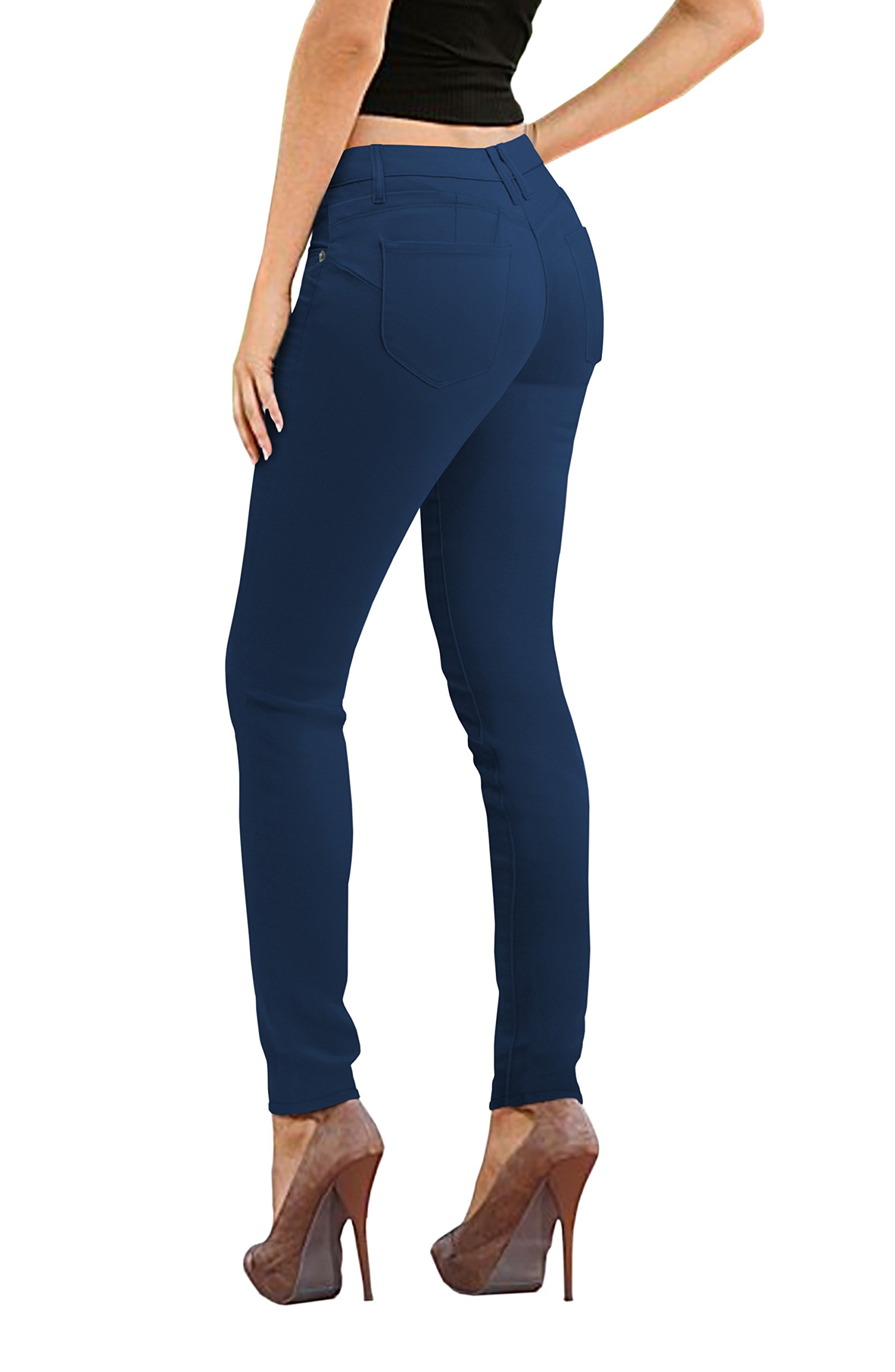 Women's Hybrid Butt Lift Stretch Denim Skinny Yoga Jeans - Super Comfortable & Flattering for Work, Casual & Yoga